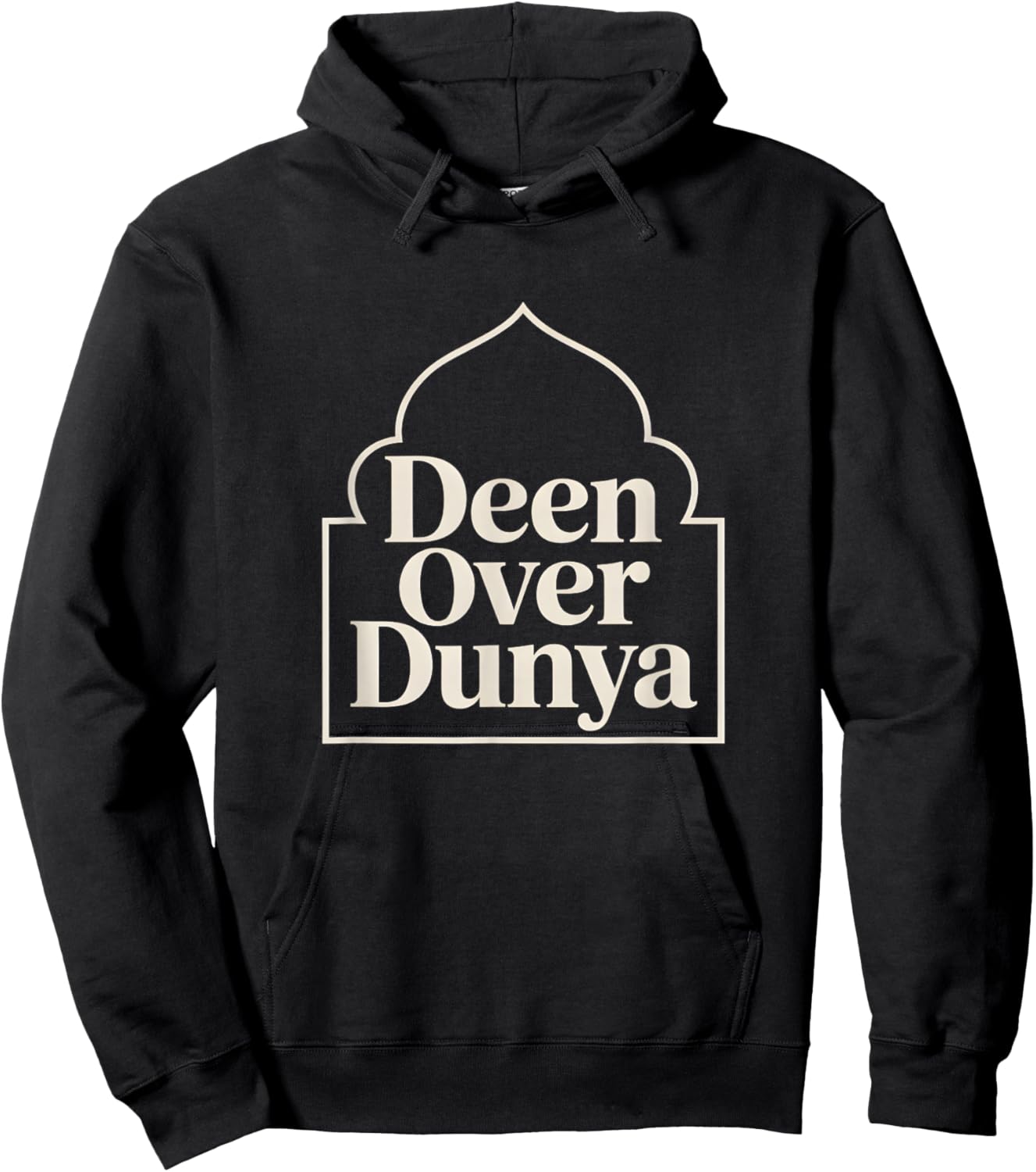 Deen Over Dunya Strong Muslimah Islam Hijab Muslim Men Woman Hoodie - Hoodie | Black