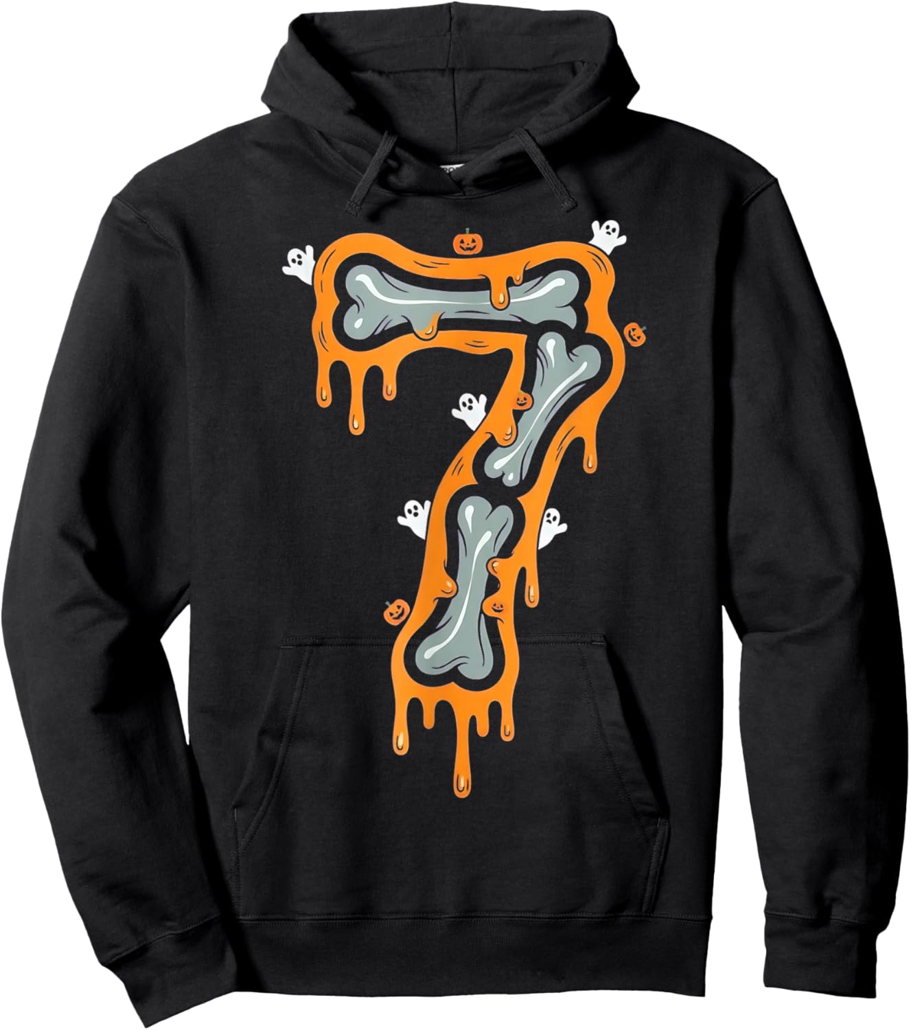 Six Seven Meme 6 7 Skeleton Halloween Costume Couple Hoodie - Hoodie | Black