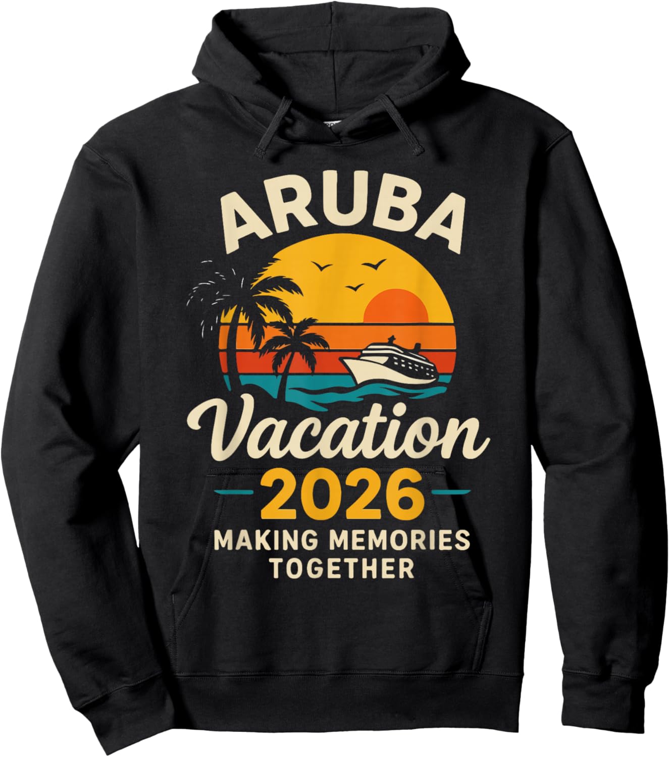 Aruba Vacation 2026 Family Travel Fun Holiday Hoodie - Hoodie | Black
