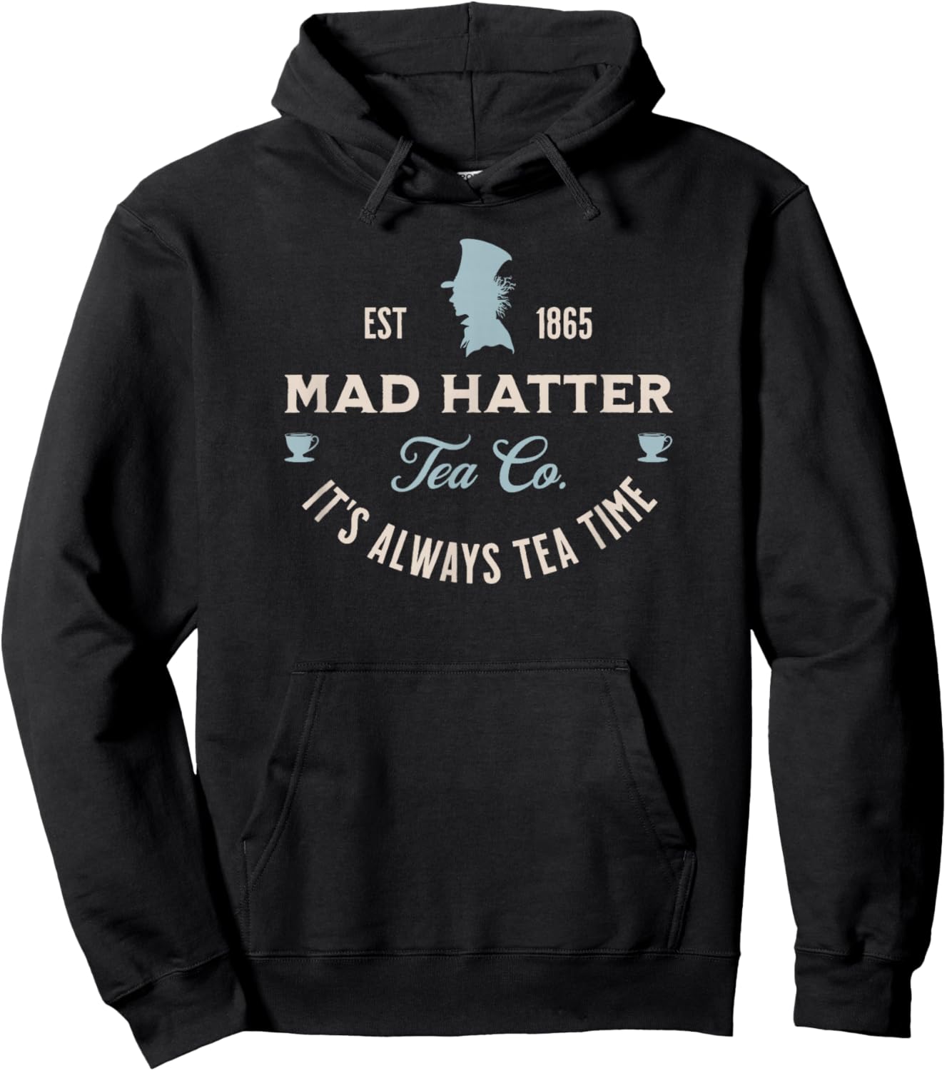 Mad Hatter Alice in Wonderland Book Lover Hoodie - Hoodie | Black