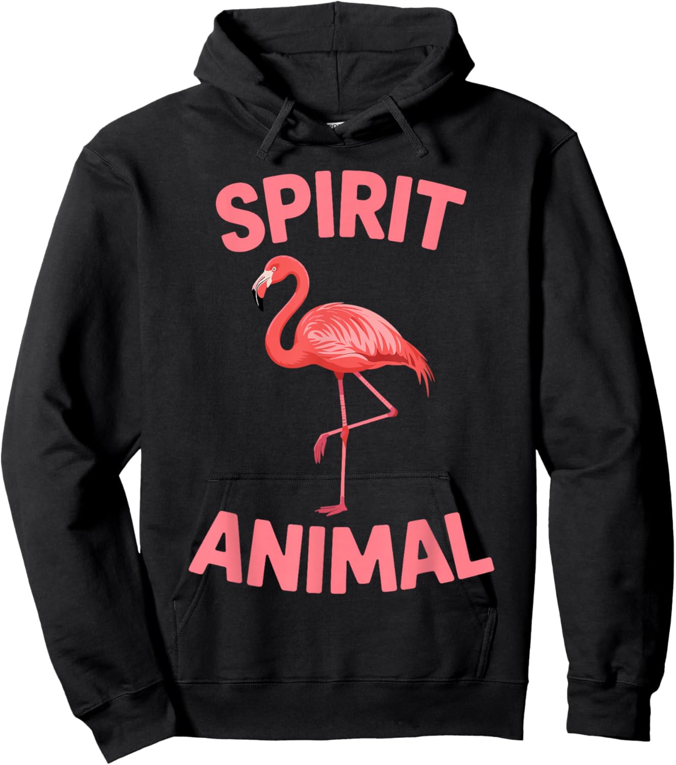 Funny Flamingo Art Women Kids Pink Flamingo Lover Hoodie - Hoodie | Black