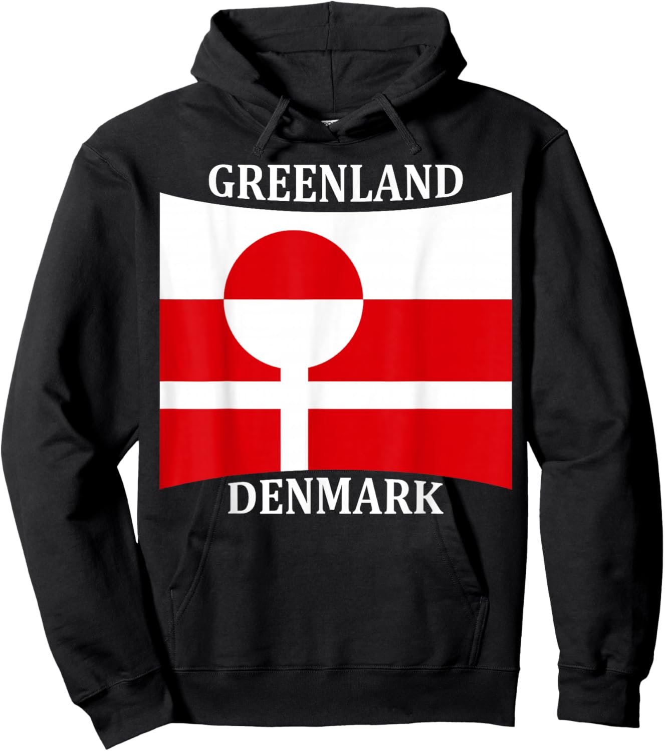 Greenland Denmark Flag United Stand Together Support Freedom Hoodie - Hoodie | Black