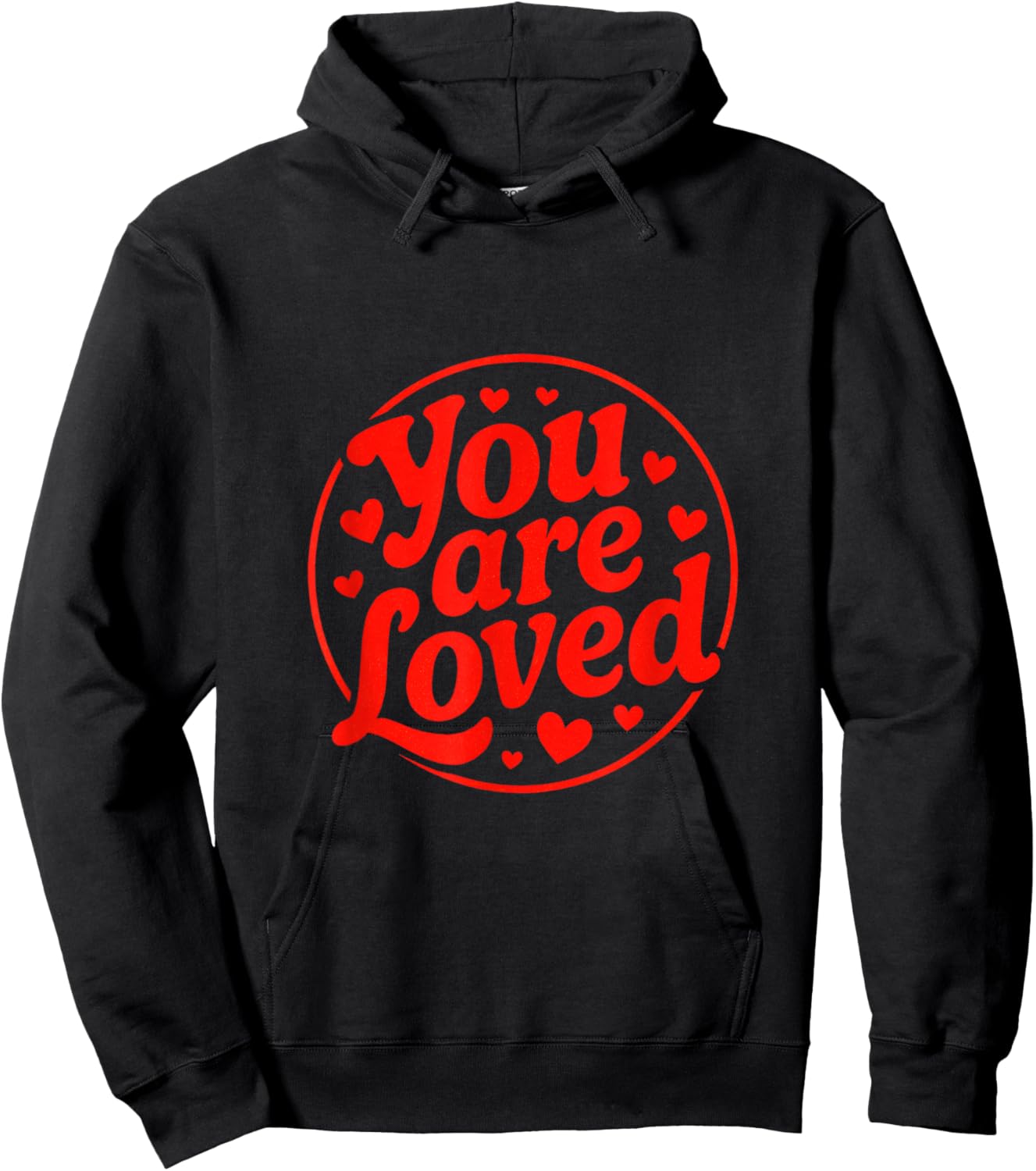 You are Loved - Funny Valentine Hearts Hoodie - Hoodie | Black