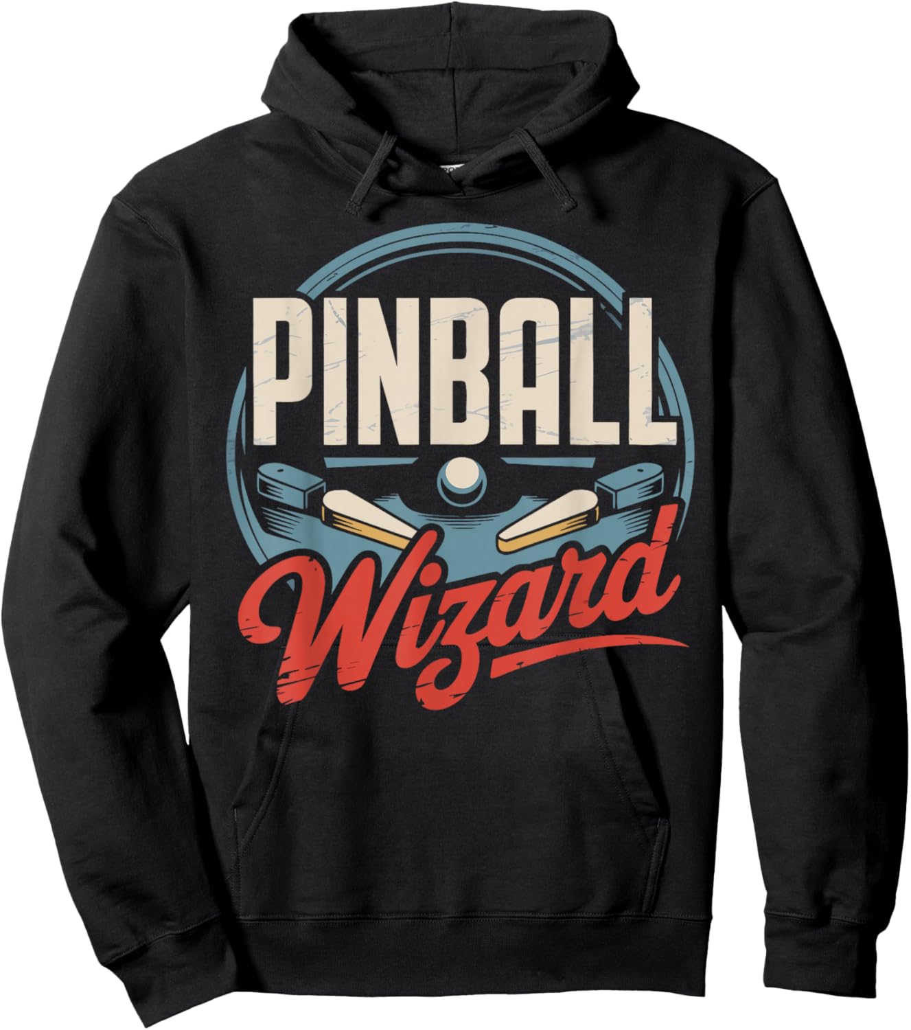 Pinball Player Retro Arcade Pinball Wizard Hoodie - Hoodie | Black