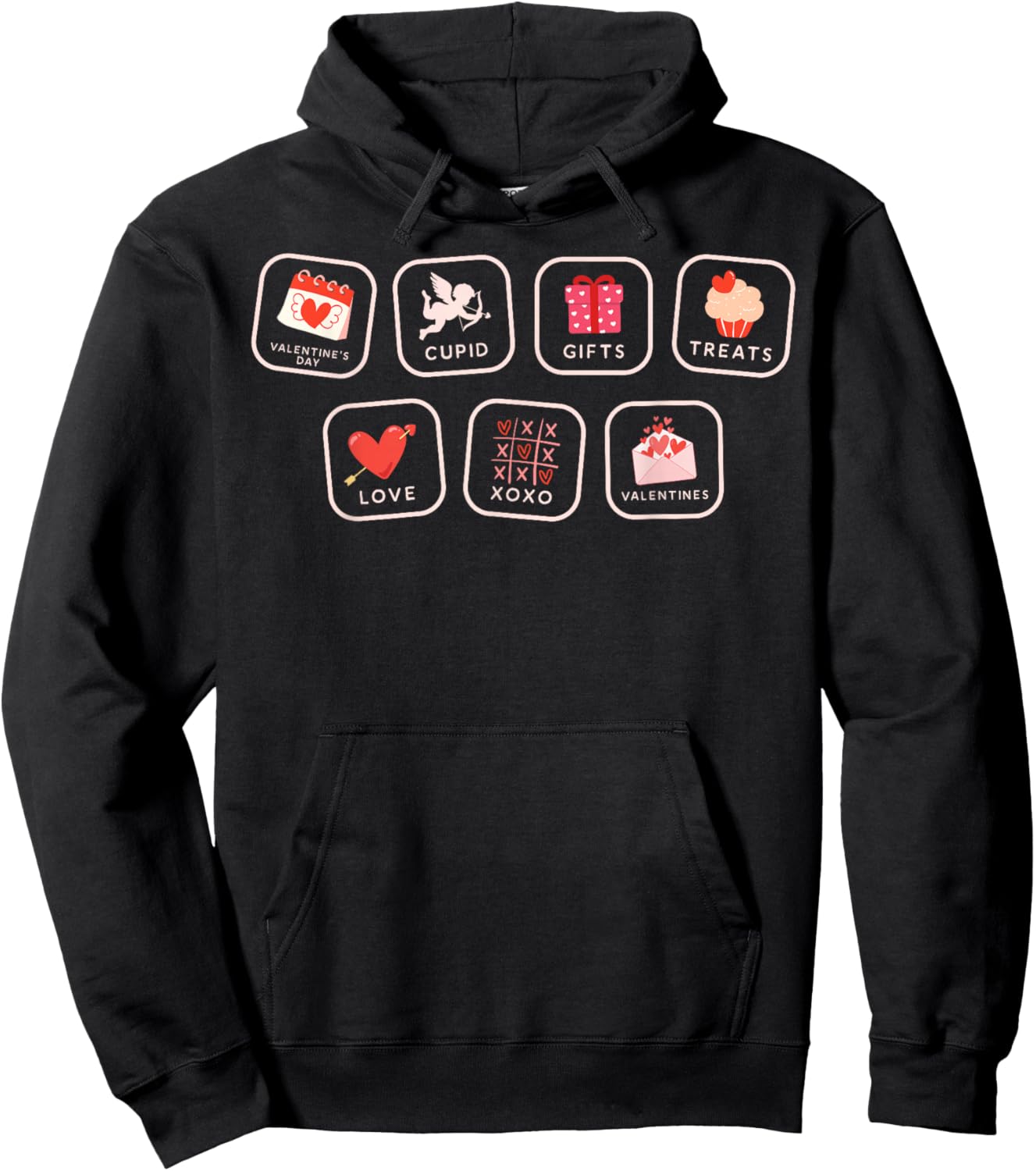 Valentine SPED Teacher AAC PCS Symbol Behavior Speech Hoodie - Hoodie | Black