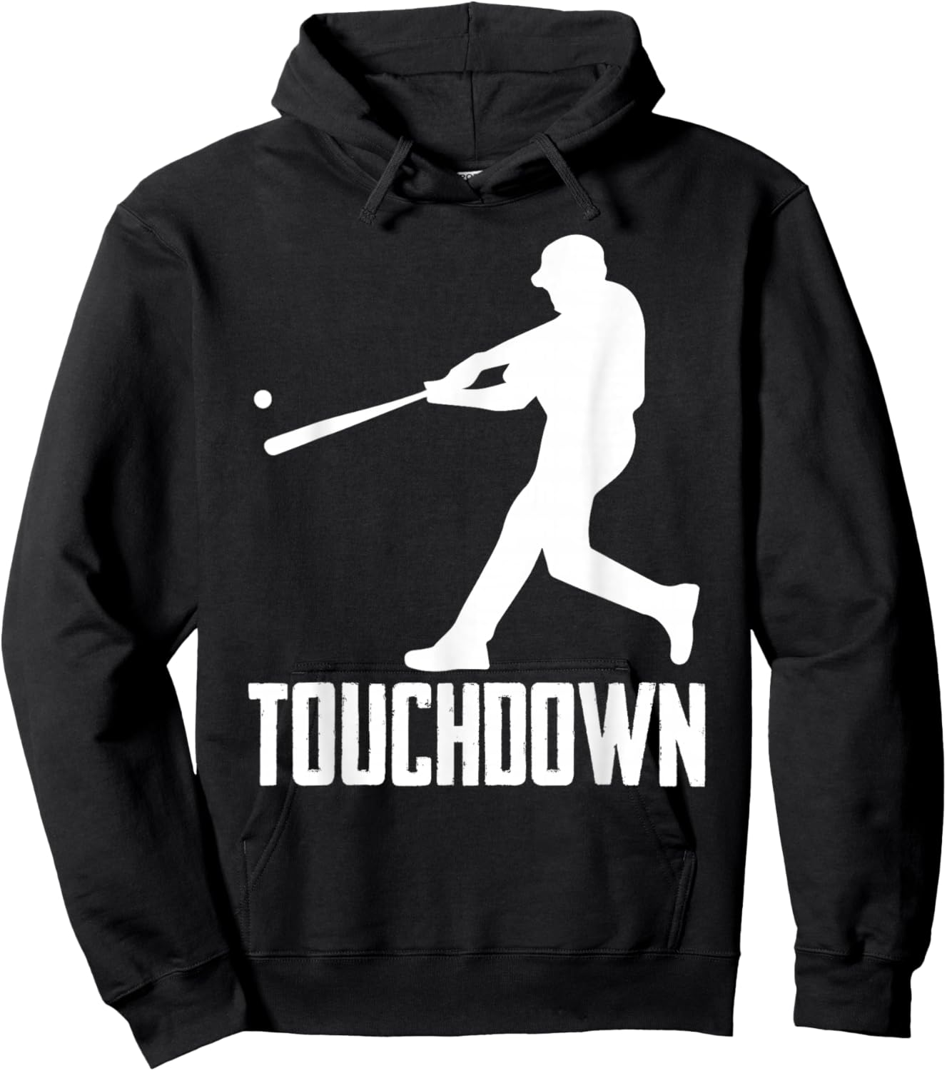 Baseball Touchdown ! Humor Sports Hoodie - Hoodie | Black