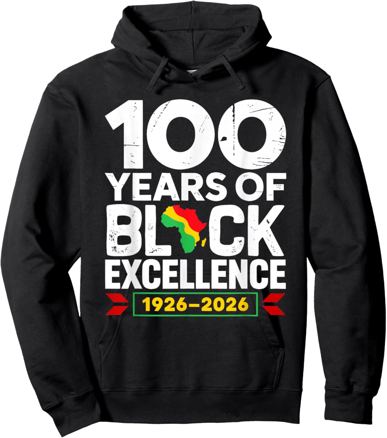 100 Years of Black Excellence Centennial Black History Hoodie - Hoodie | Black