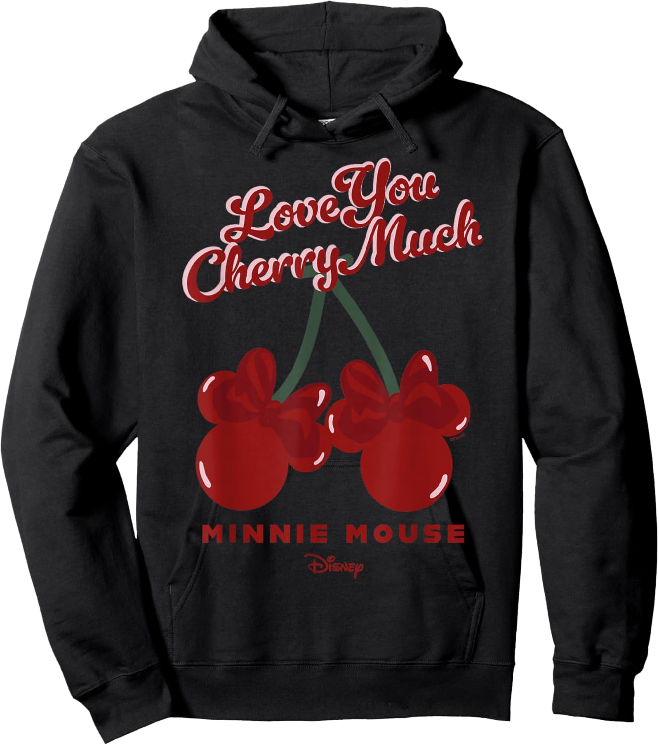 Disney Mickey and Friends Love You Cherry Much Minnie Mouse Hoodie - Hoodie | Black