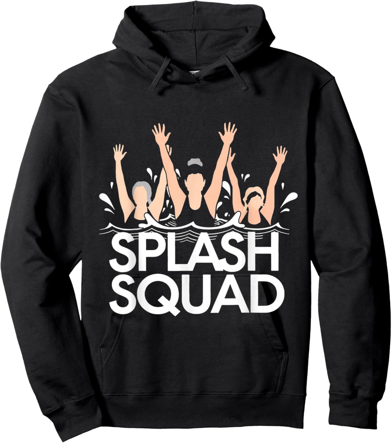 Water Aerobics Aqua Waterobics Instructor Splash Squad Hoodie - Hoodie | Black