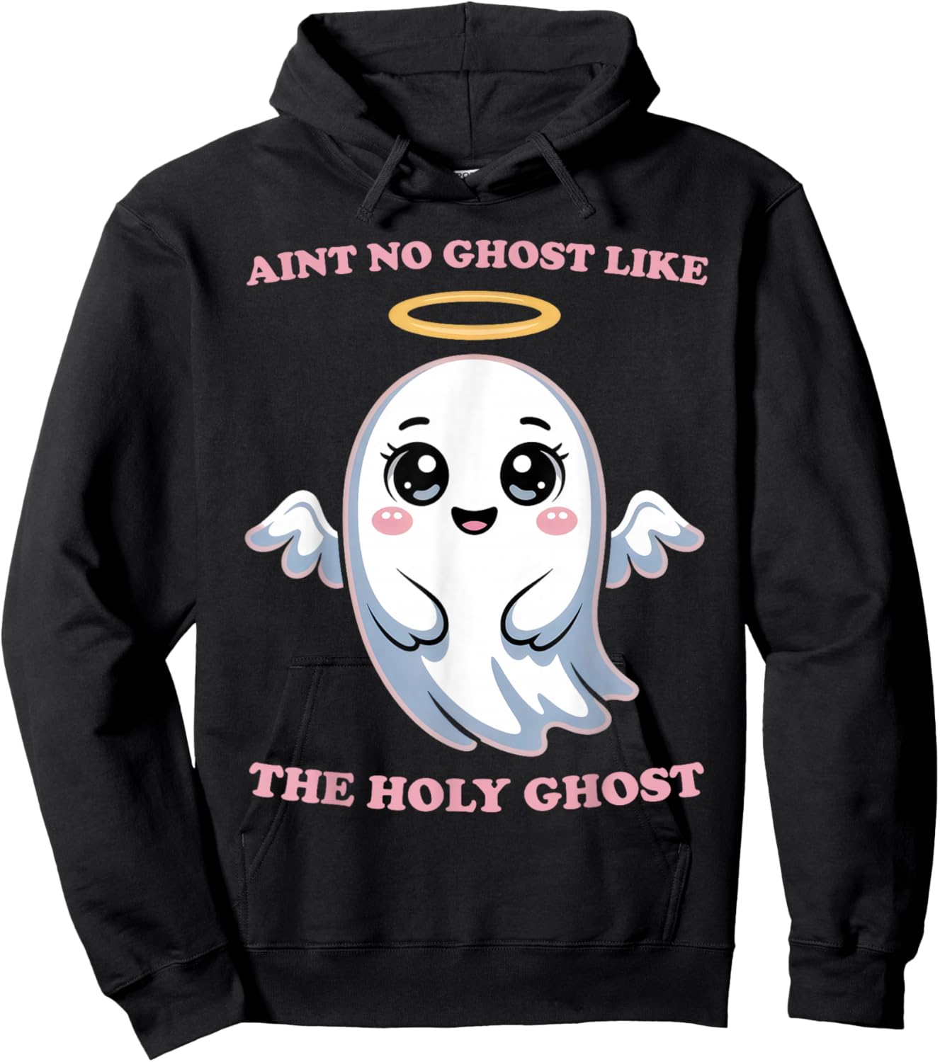 Halloween Ain't No Ghost Like The Holy Ghost Angel Women Hoodie - Hoodie | Black