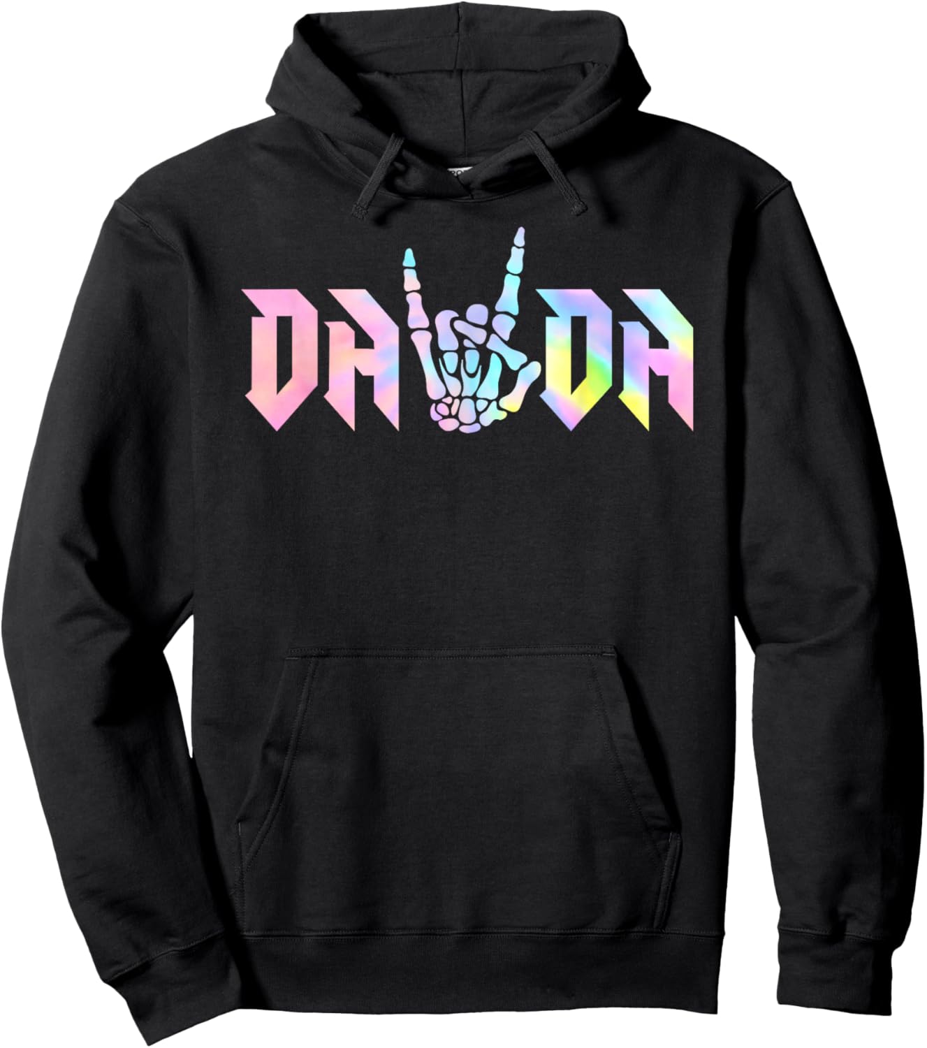 Dada of The Bad Two The Bone Birthday Matching Tie Dye Hoodie - Hoodie | Black