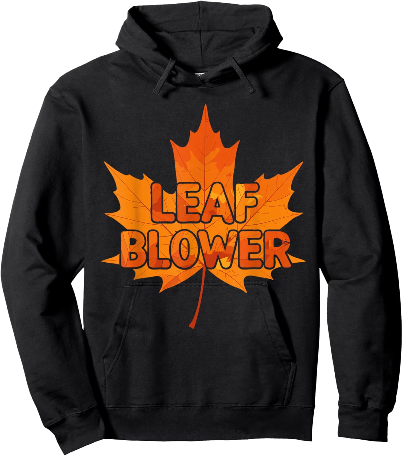 Leaf Blower Autumn Funny Halloween Matching Couples Costume Hoodie - Hoodie | Black