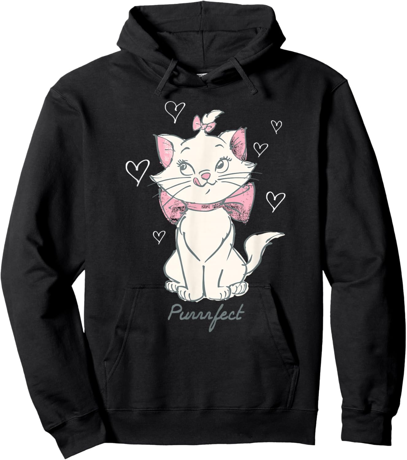 Disney The Aristocats Marie Purrfect Vintage Sketch Art Hoodie - Hoodie | Black