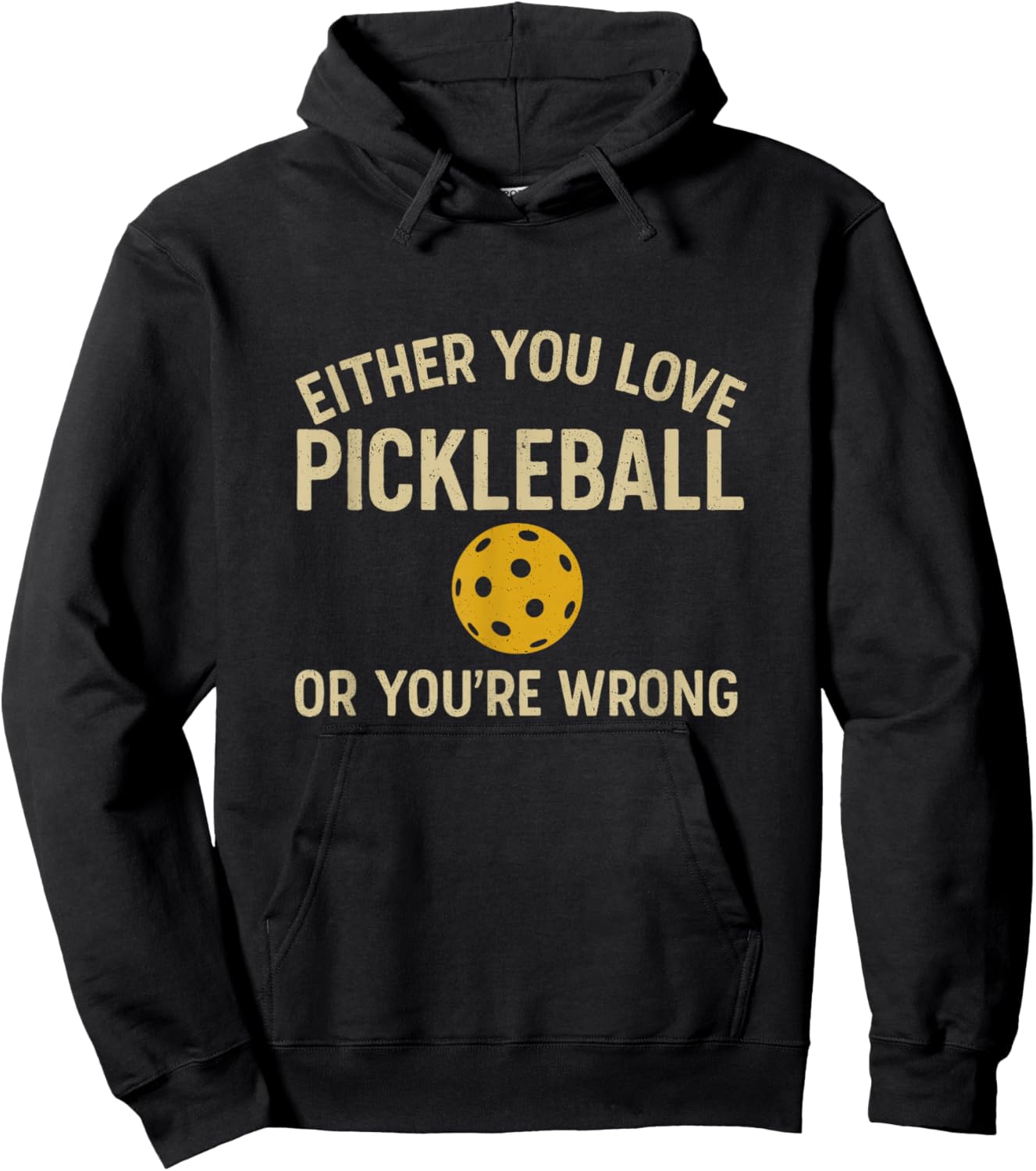 Cool Pickleball Funny Shirt Men Women Him Her Hoodie - Hoodie | Black