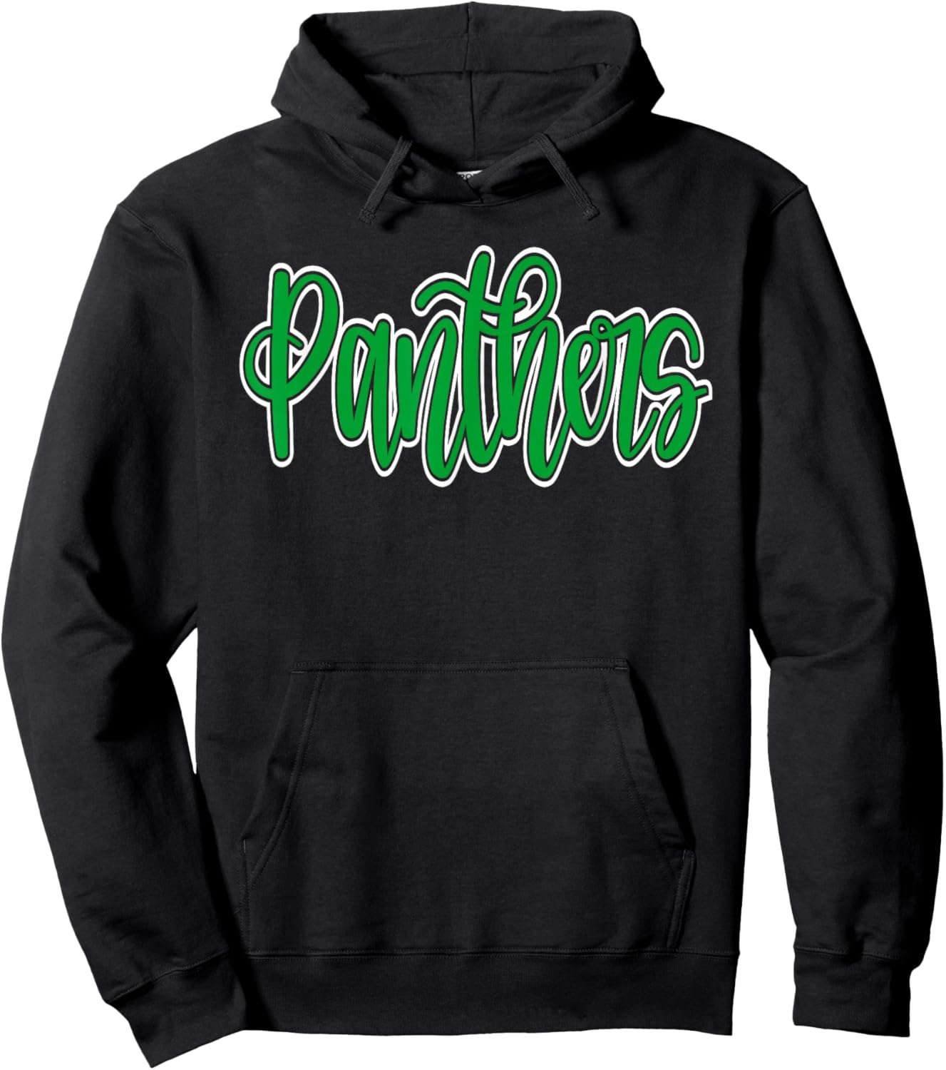 Panthers School Spirit Mascot Green Panther Pride Teacher Hoodie - Hoodie | Black