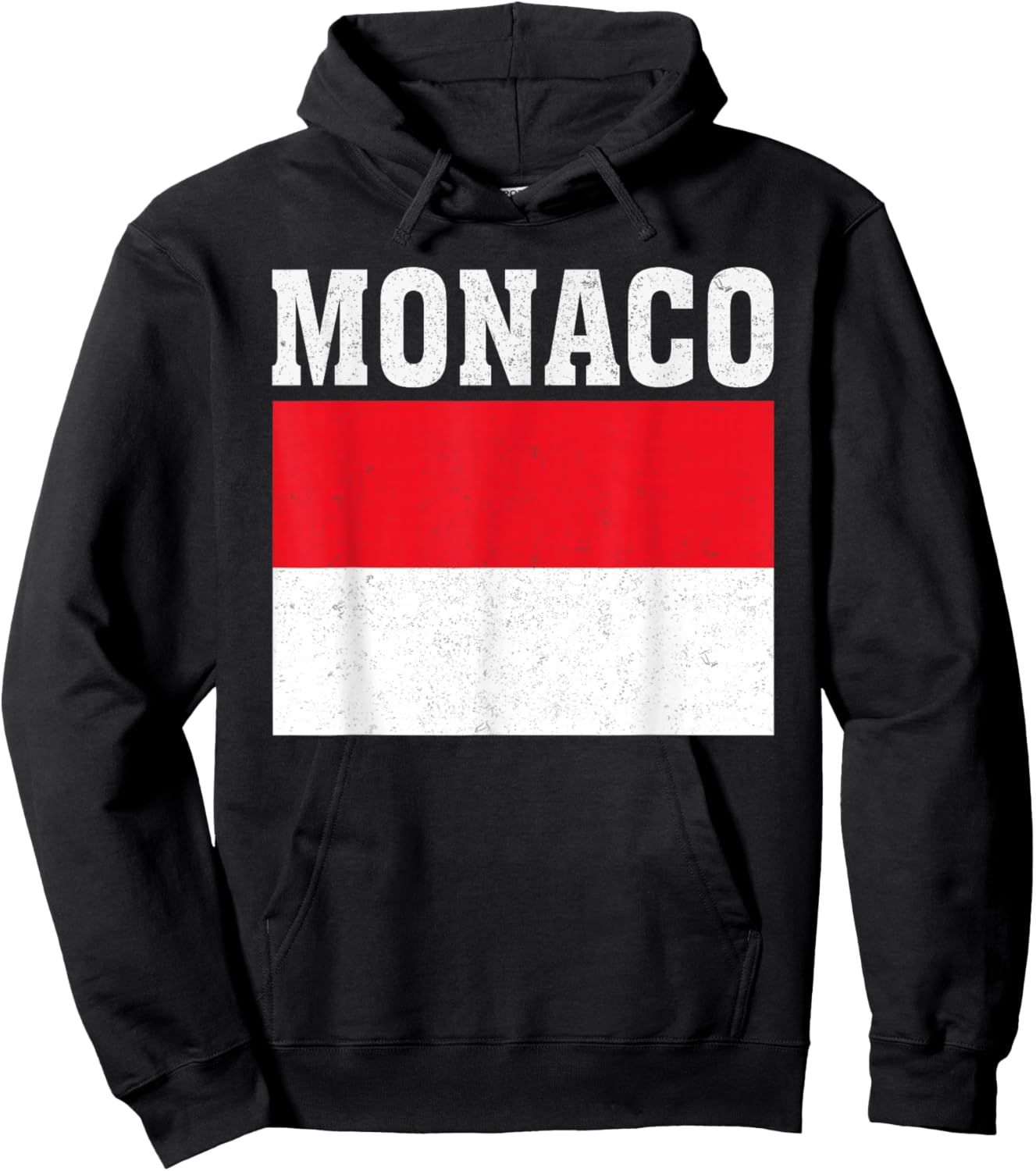 Monaco Flag Patriotic National Roots Souvenir Hoodie - Hoodie | Black