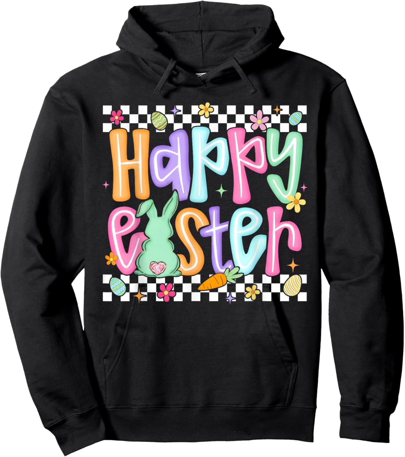 Preppy Women Girls Kids Hoodie - Hoodie | Black