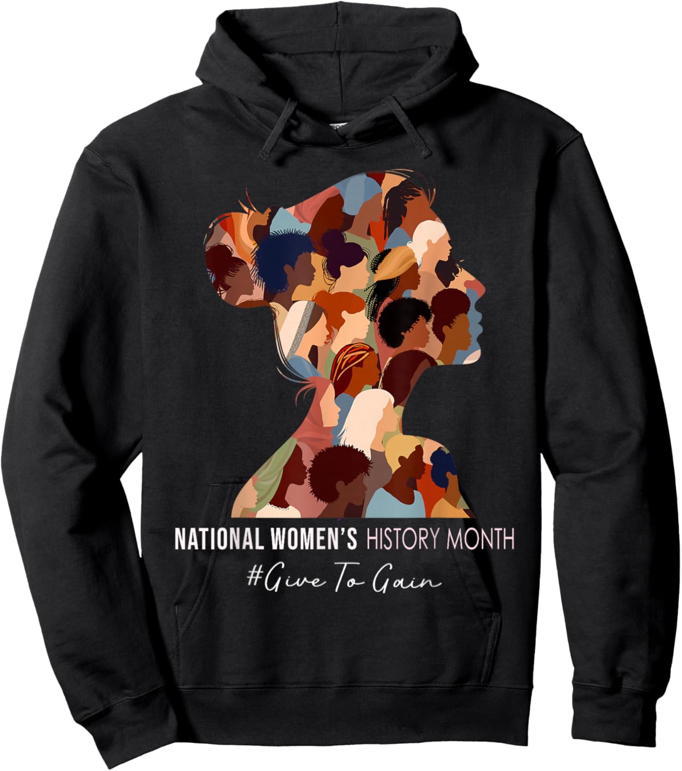 National Women's History Month Empowering Women Hoodie - Hoodie | Black