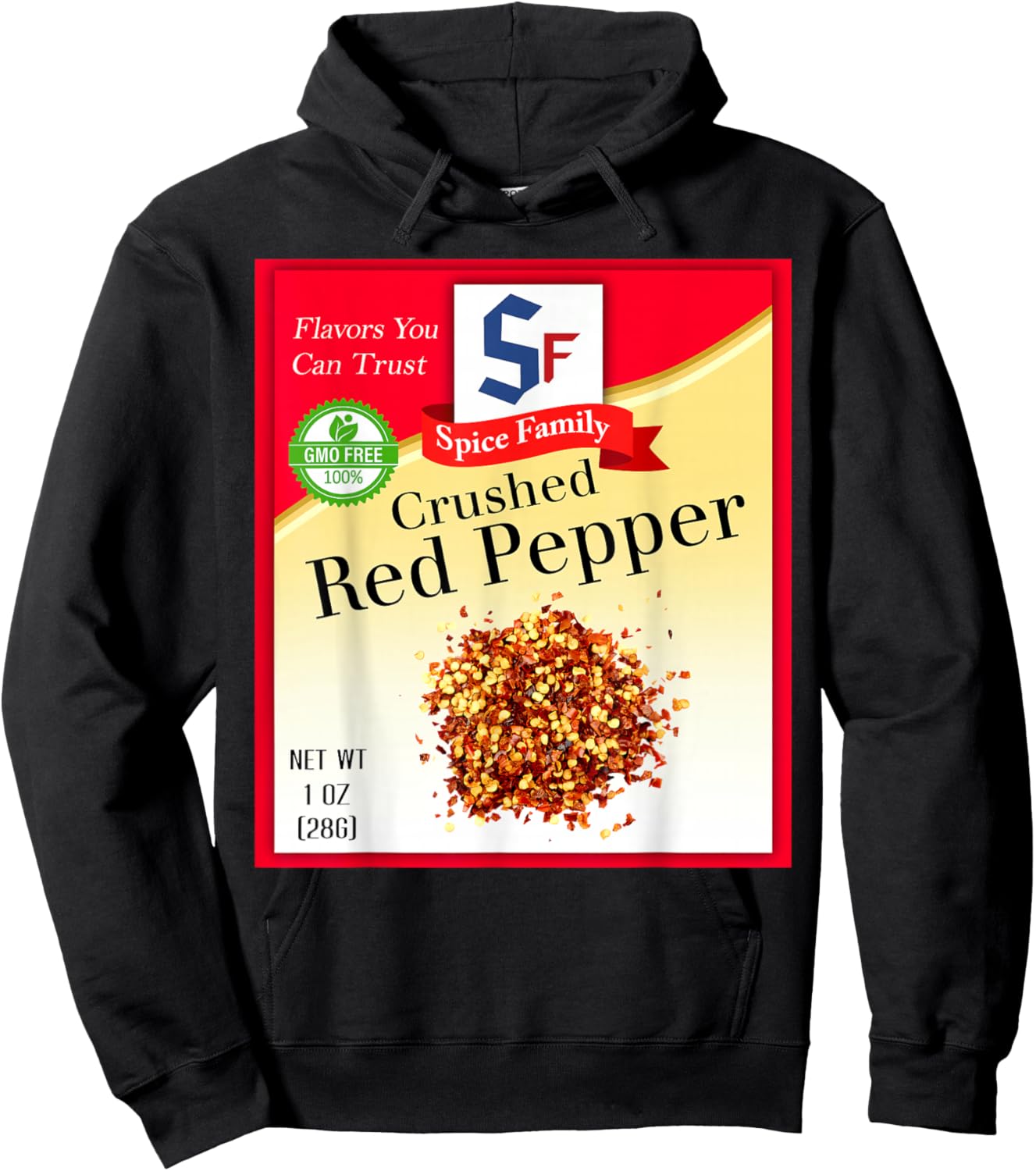 Crushed Red Pepper Spice Group Costume Family Matching Hoodie - Hoodie | Black