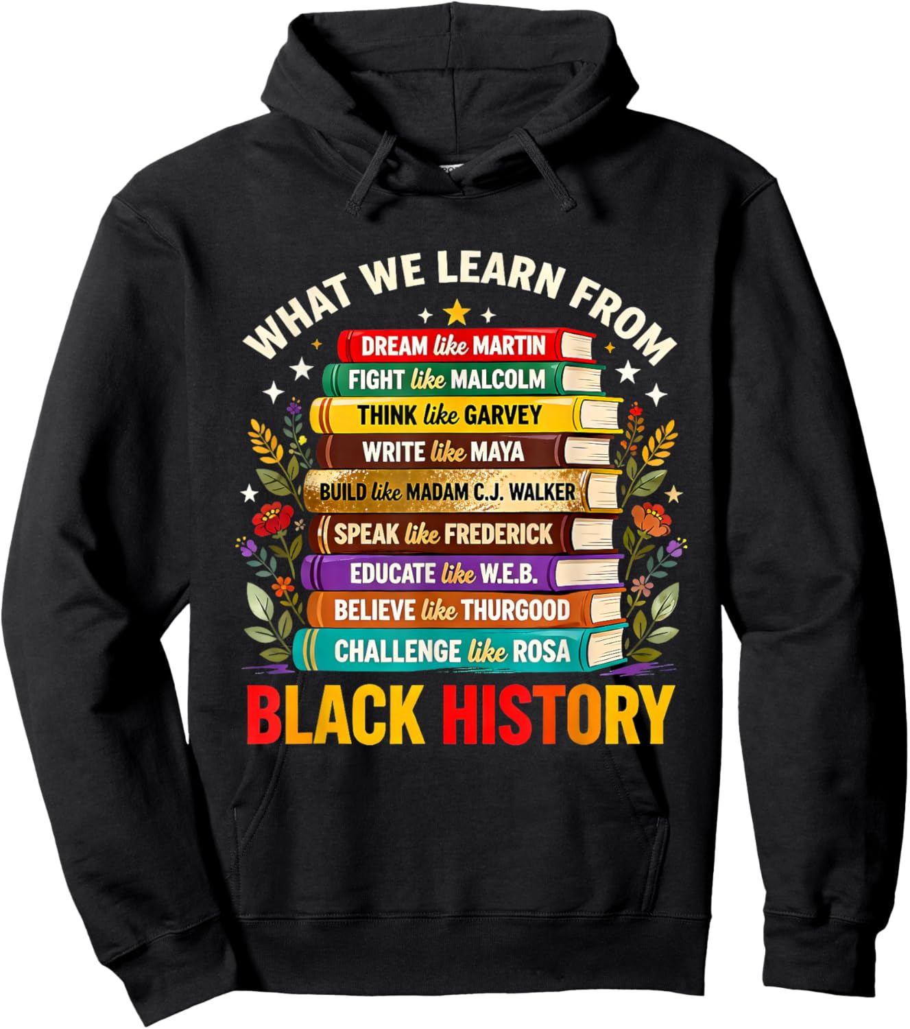 Black History Education Learning Pride Inspirational Hoodie - Hoodie | Black