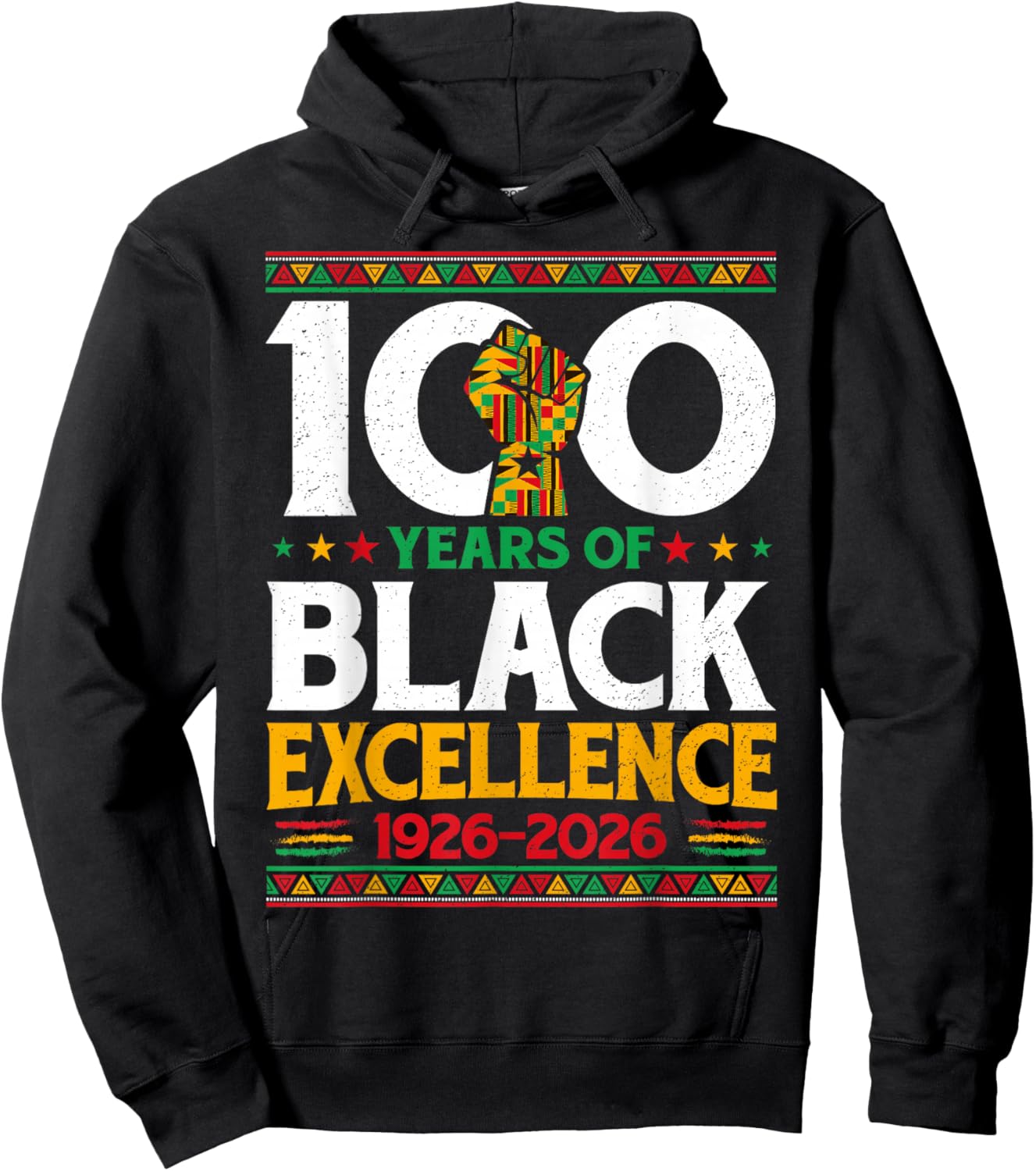 100 Years of Black Excellence Centennial Black History Month Hoodie - Hoodie | Black