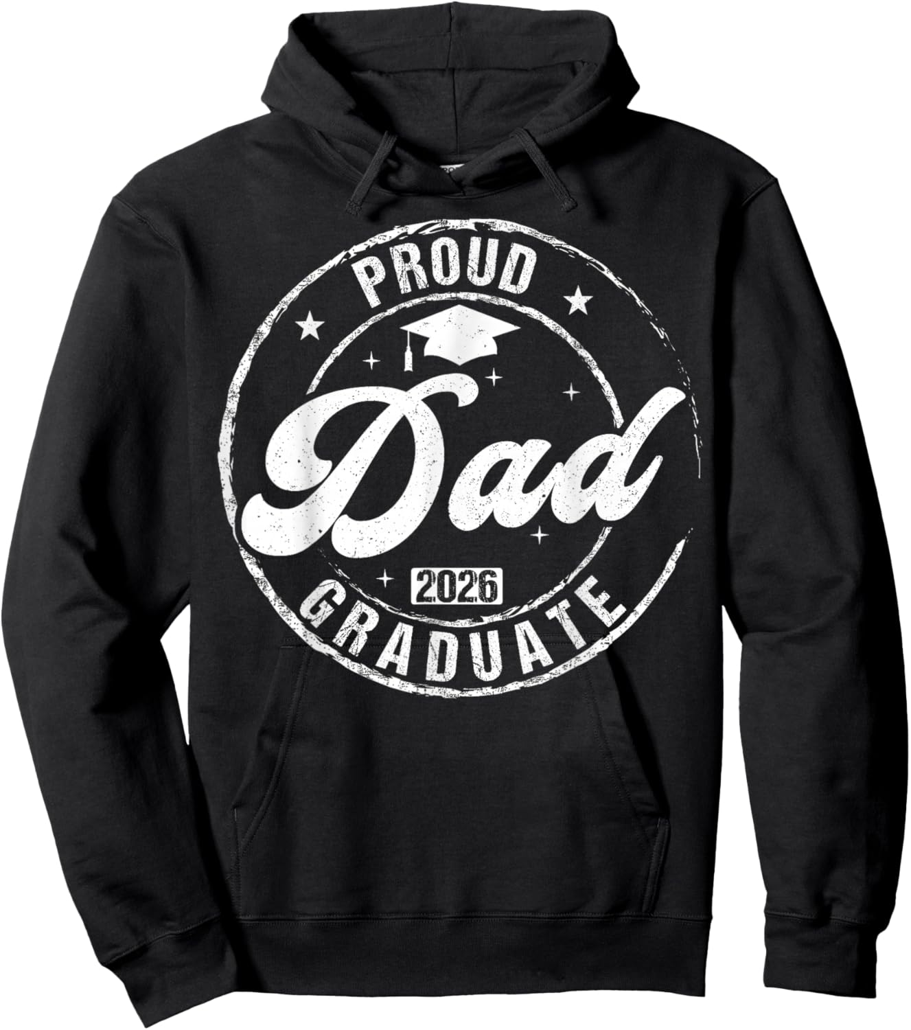 Proud Dad of Graduate Class of 2026 Graduation Senior 2026 Hoodie - Hoodie | Black