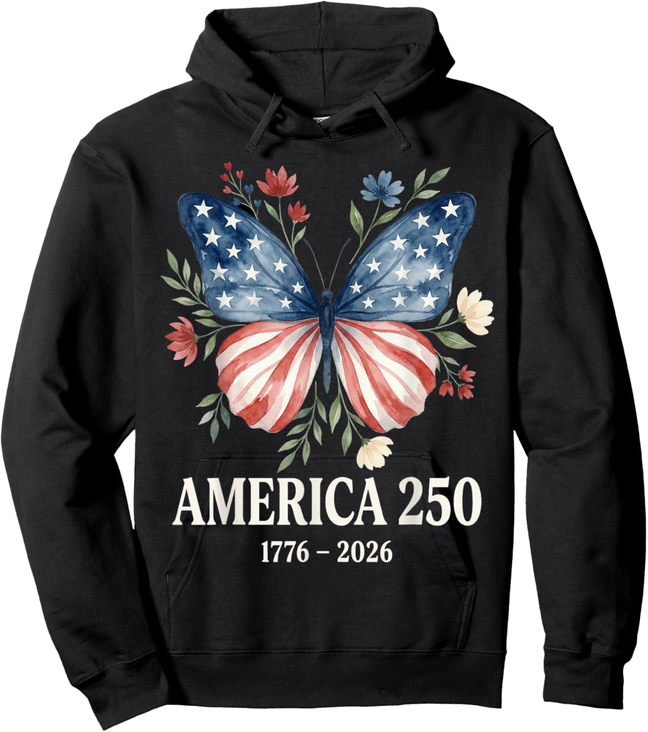 250th Anniversary USA Shirt Patriotic Freedom 4th of July Hoodie - Hoodie | Black
