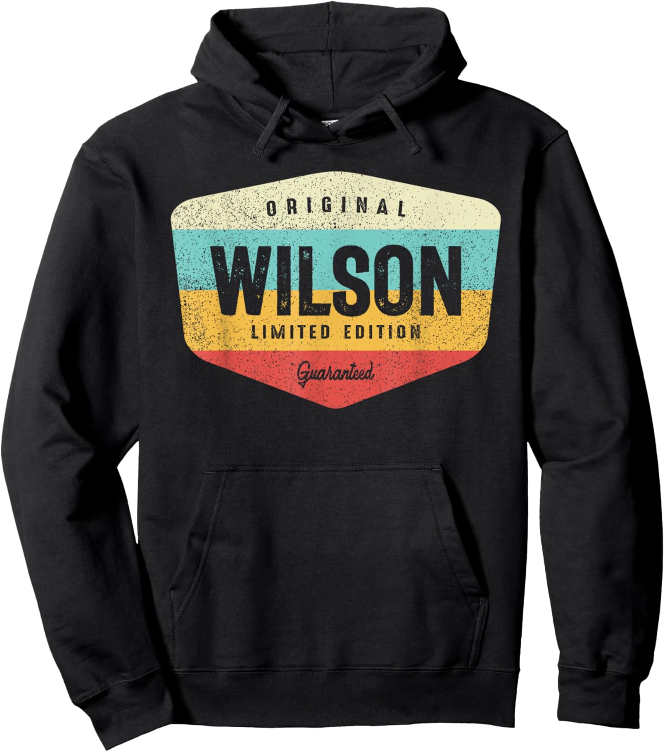 Wilson Personalized Name - Wilson Hoodie - Hoodie | Black