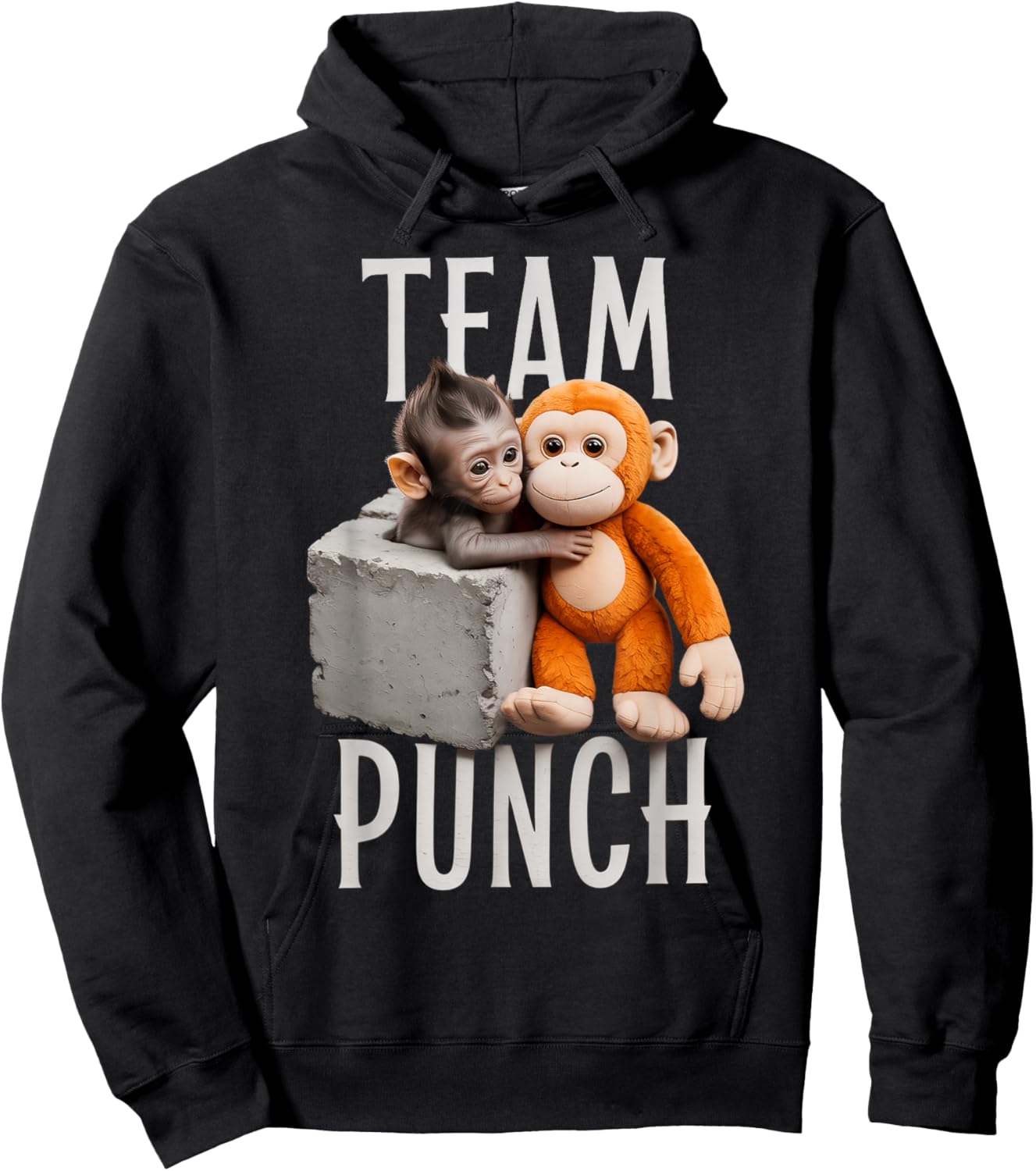 Team Punch - Baby Monkey Hoodie - Hoodie | Black