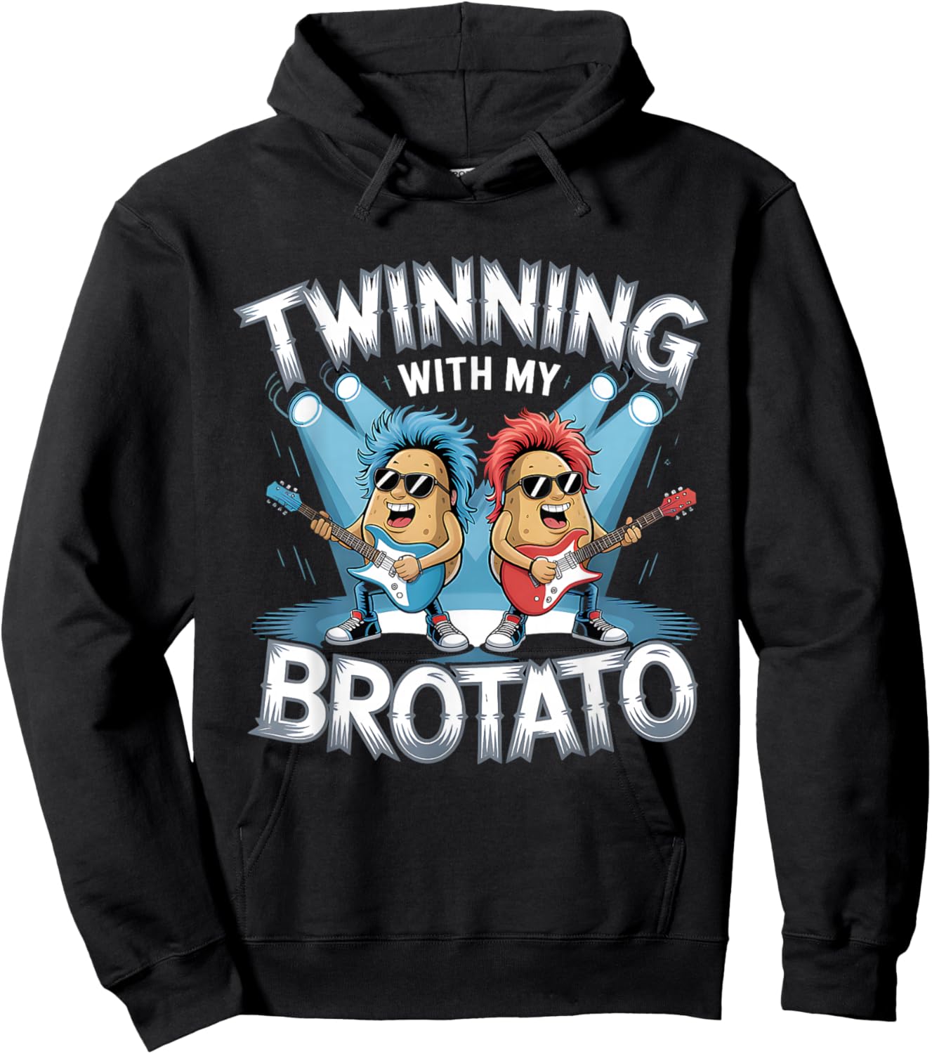 Twinning with My Brotato Hoodie - Hoodie | Black