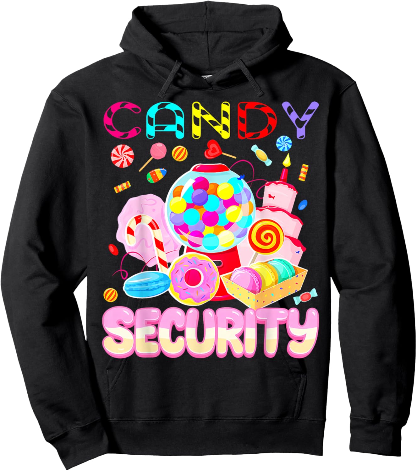 Candy Security Funny Halloween Costume Hoodie - Hoodie | Black