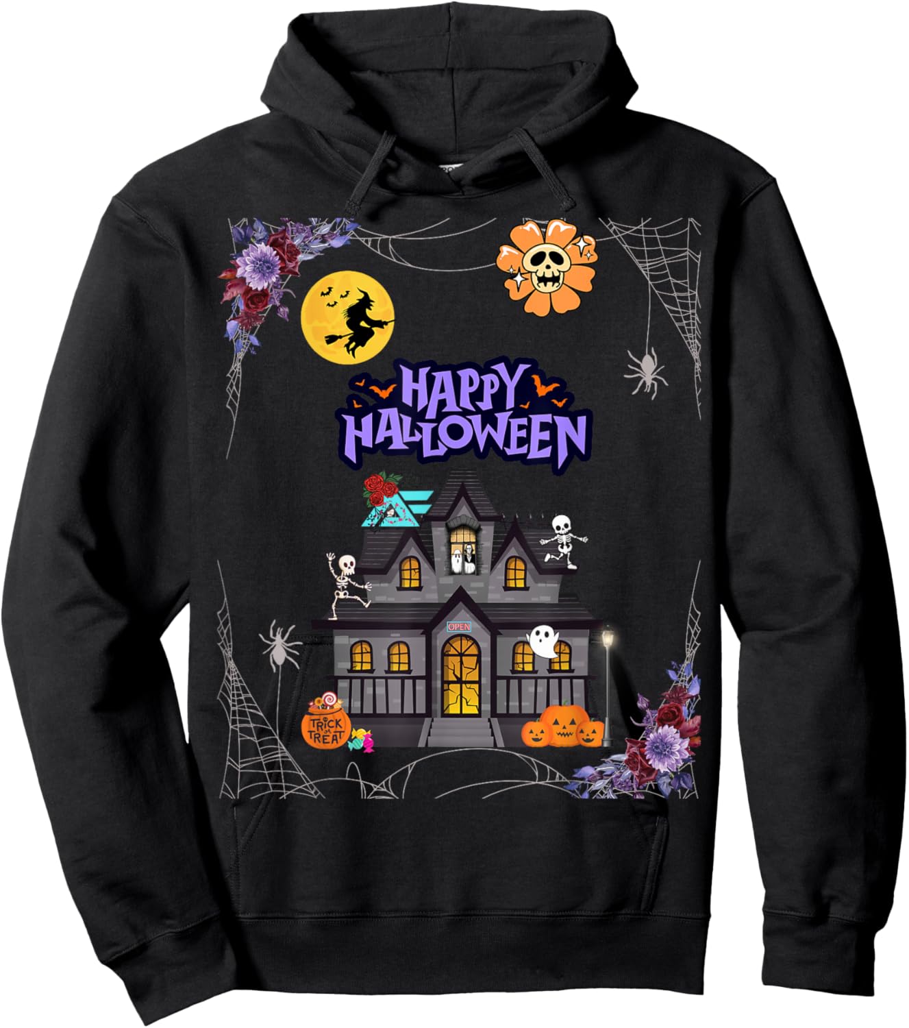 Trick-or-Treat Manor Hoodie - Hoodie | Black