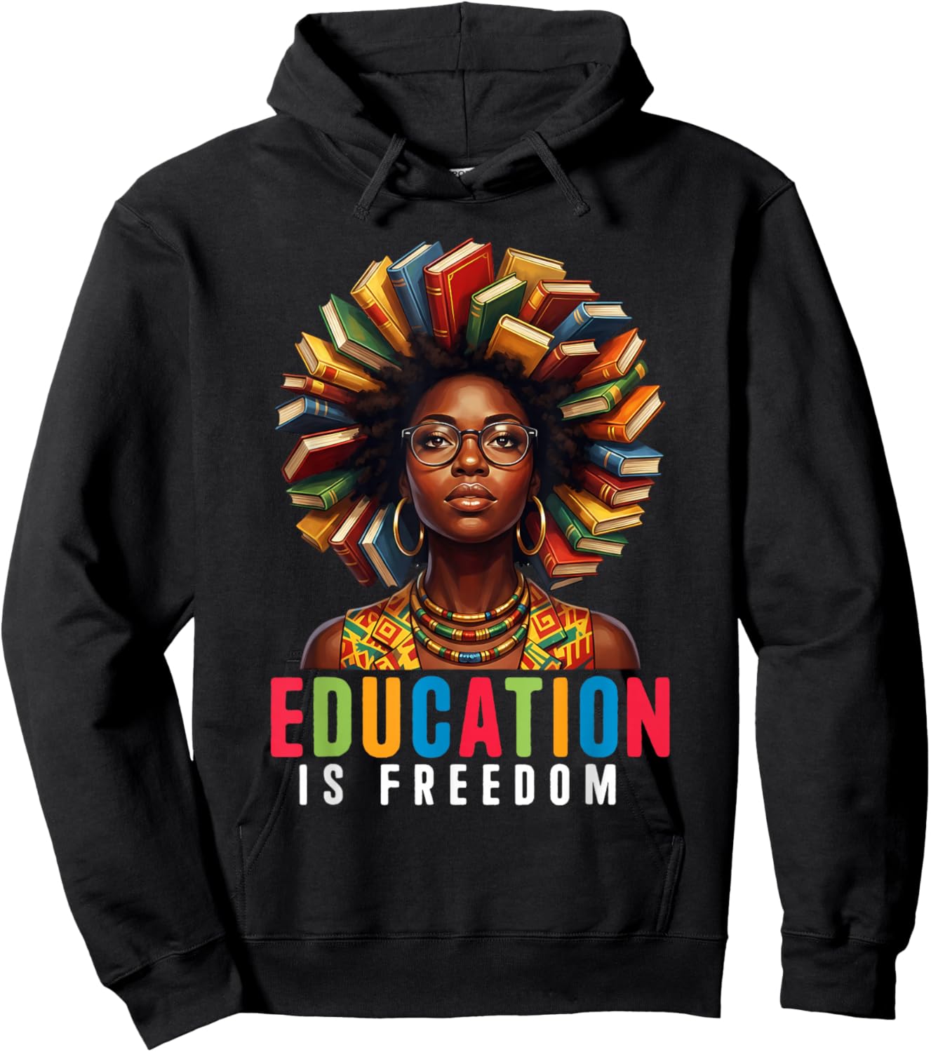 Black History Month Shirt Women Afro Black Women African Hoodie - Hoodie | Black