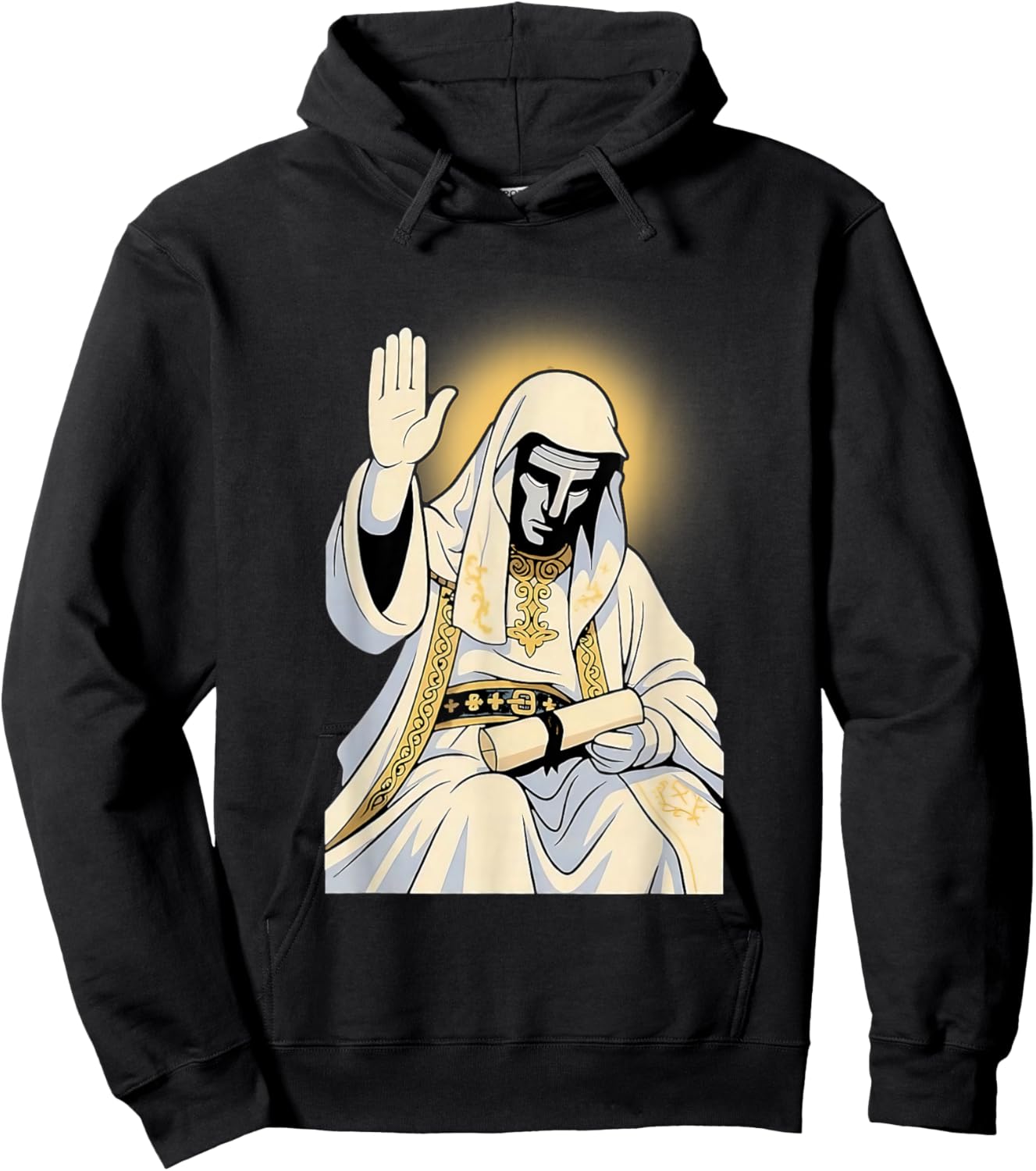 Sliver Mask King Baldwin IV Meme The Leper King Warrior Hoodie - Hoodie | Black