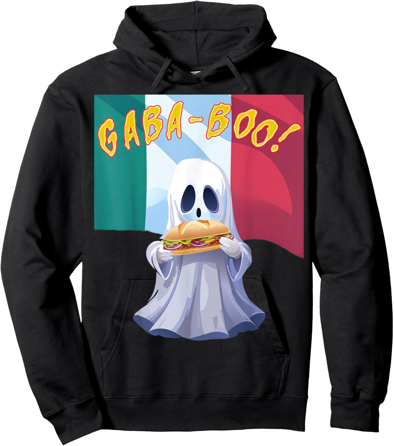 Funny Gabagool Gabaghoul GABA Boo Ghost Halloween Hoodie - Hoodie | Black