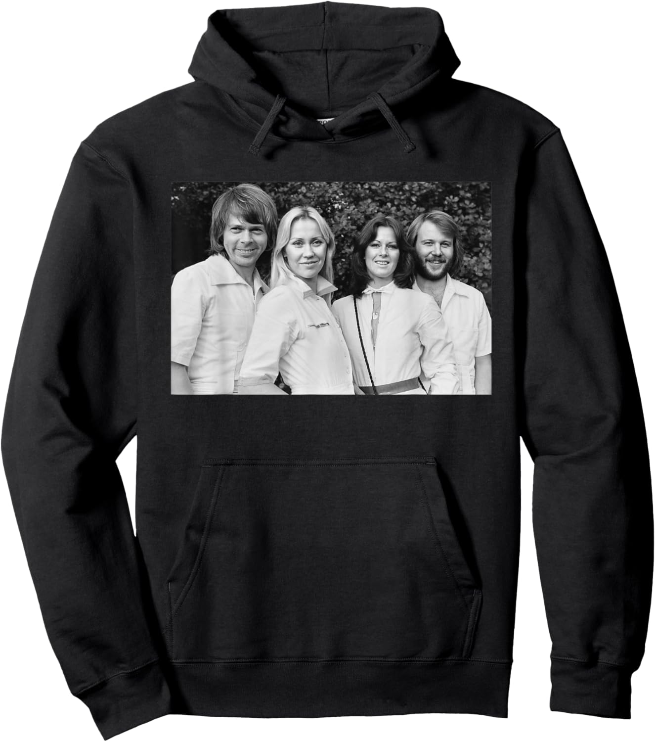 ABBA Swedish Pop Group Portrait Arrival Promo 1976 Hoodie - Hoodie | Black