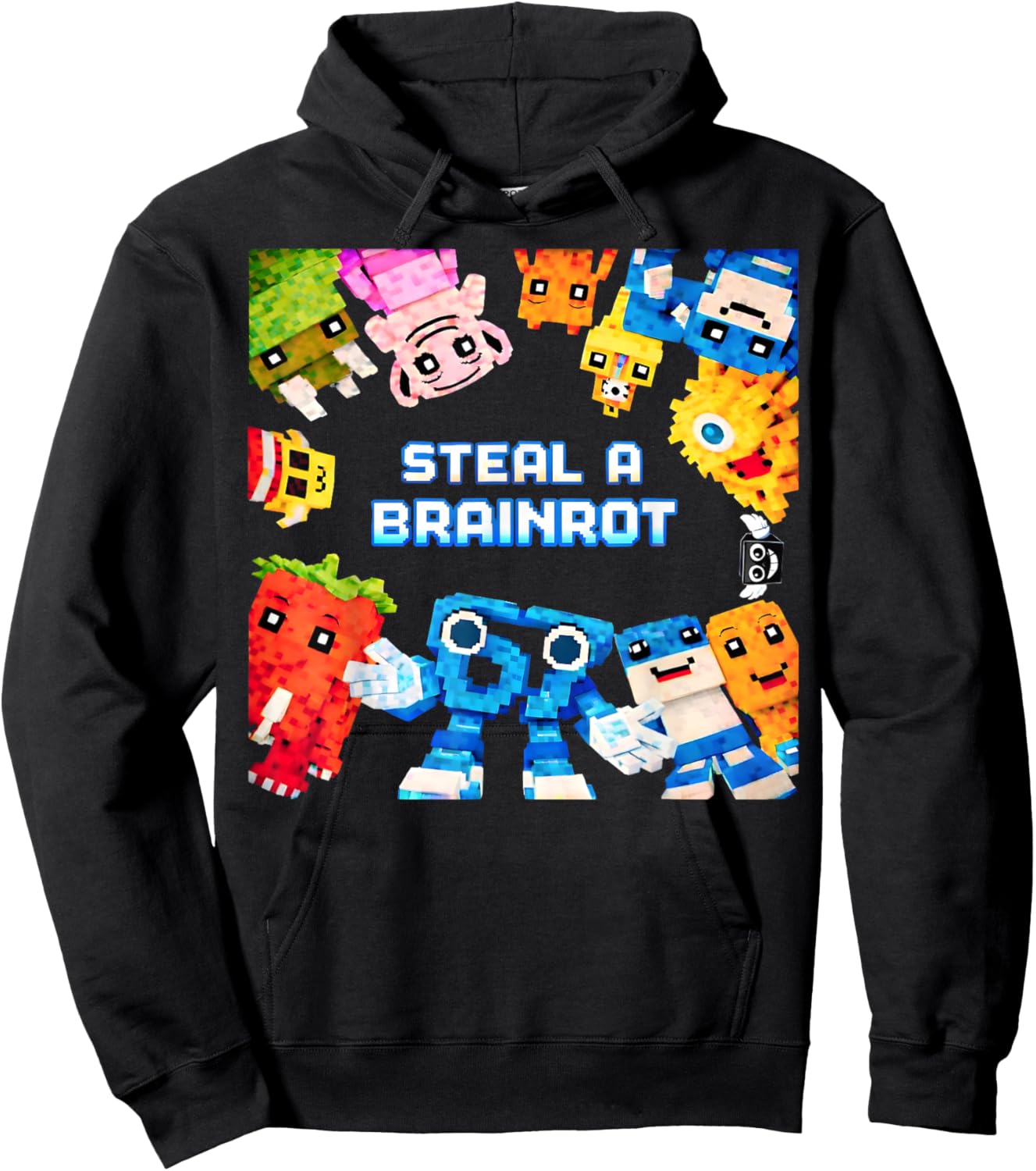 Steal A Brainrot Funny 67 Birthday Boy Meme Gifts for Kids Hoodie - Hoodie | Black