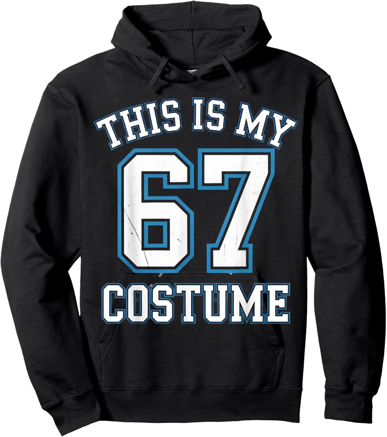 This is My 67 Costume Lazy Brainrot Meme Boys Kids Hoodie - Hoodie | Black