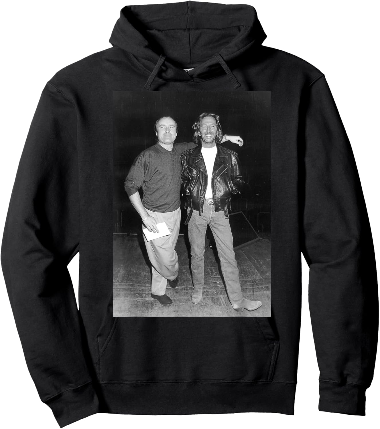 Phil Collins & Eric Clapton Before Royal Albert Hall Concert Hoodie - Hoodie | Black