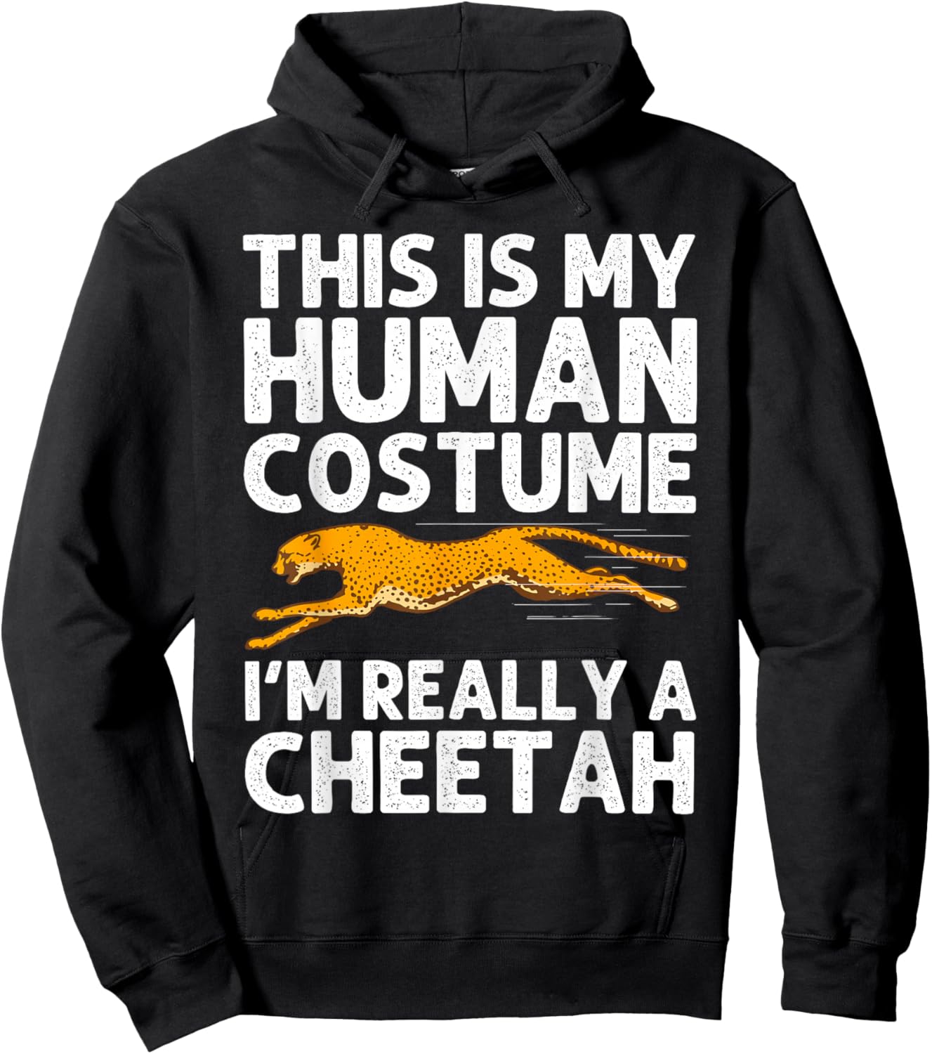 Cool Cheetah Art Women Kid Zoo Animal Safari Cheetah Hoodie - Hoodie | Black