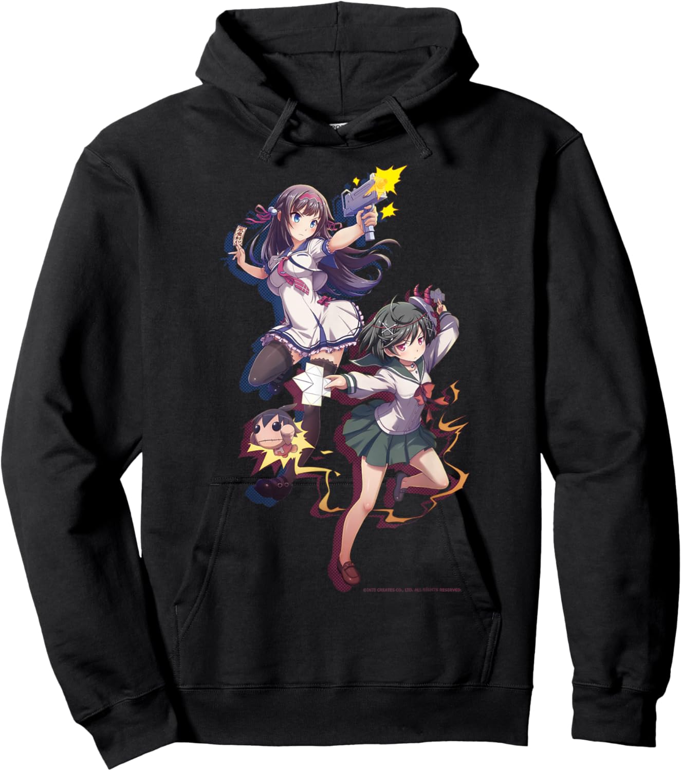 GalGun Double Peace 001 Shinobu & Maya Hoodie - Hoodie | Black