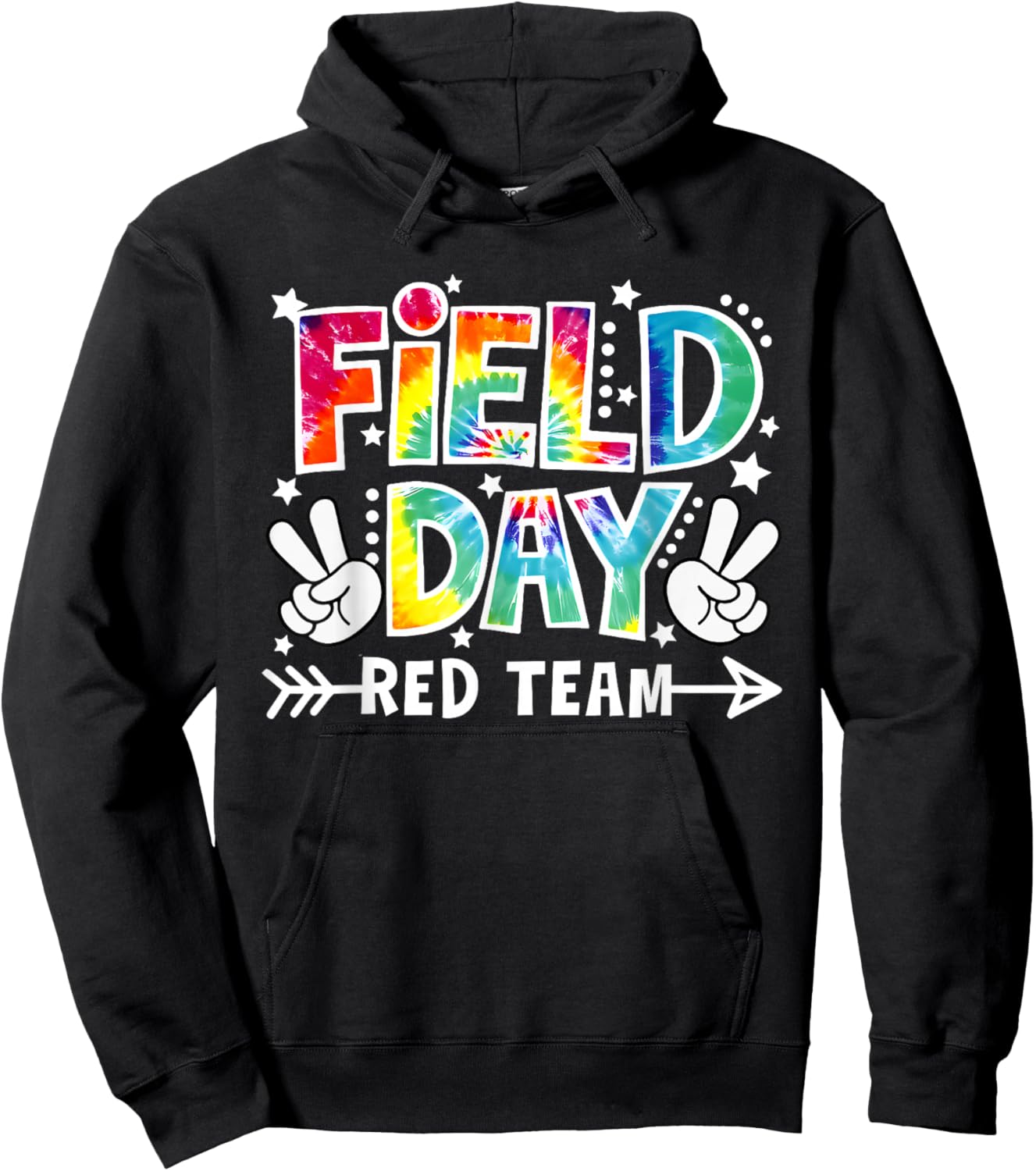 Field Day Red Team Funny for Teacher Kids Field Day Games Hoodie - Hoodie | Black