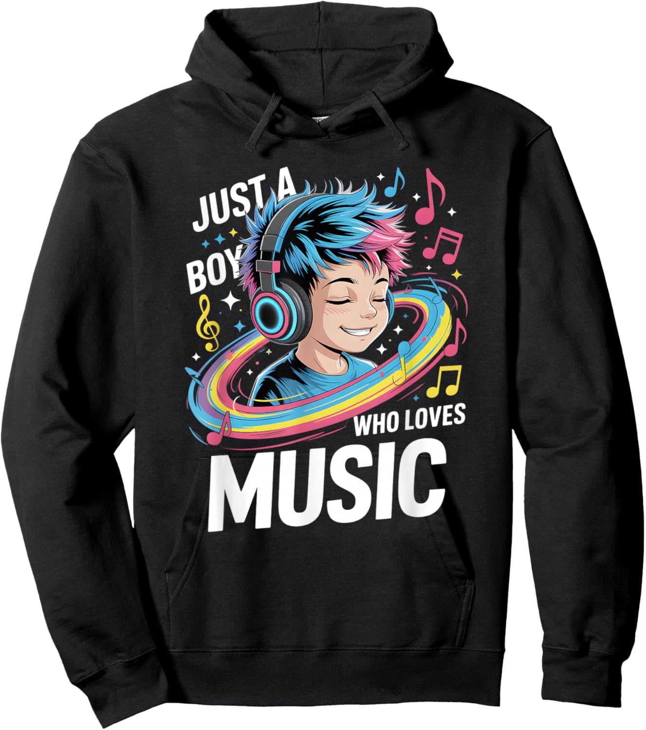 Boys Music Hoodie - Hoodie | Black