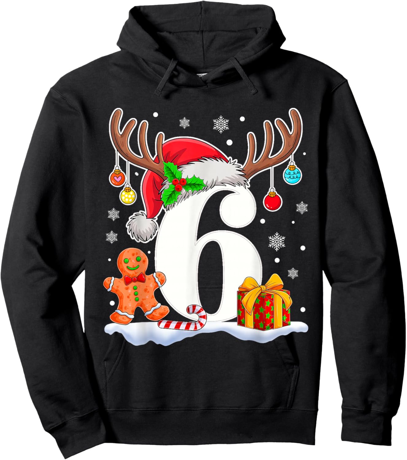 Funny 67 Six Seven Meme Couple Pajamas Matching Christmas Hoodie - Hoodie | Black