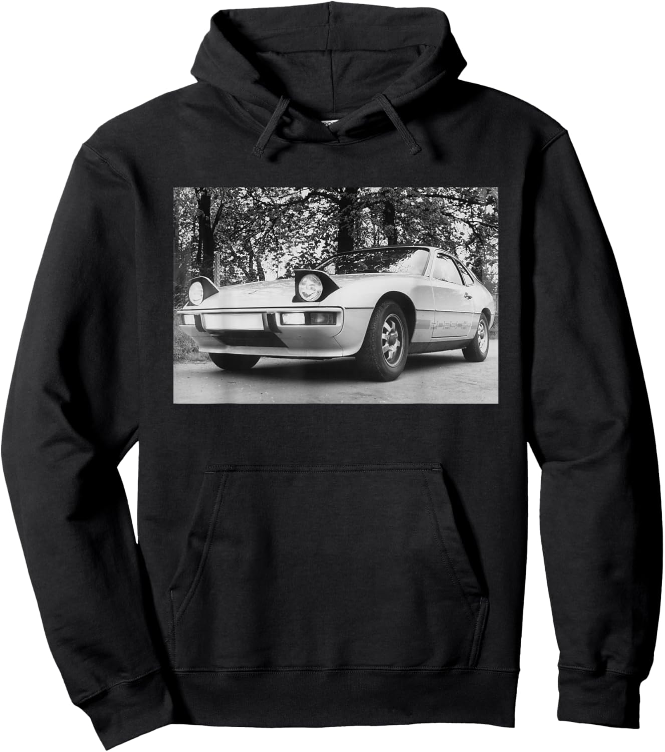 Porsche 924 Sports Car 1977 Hoodie - Hoodie | Black