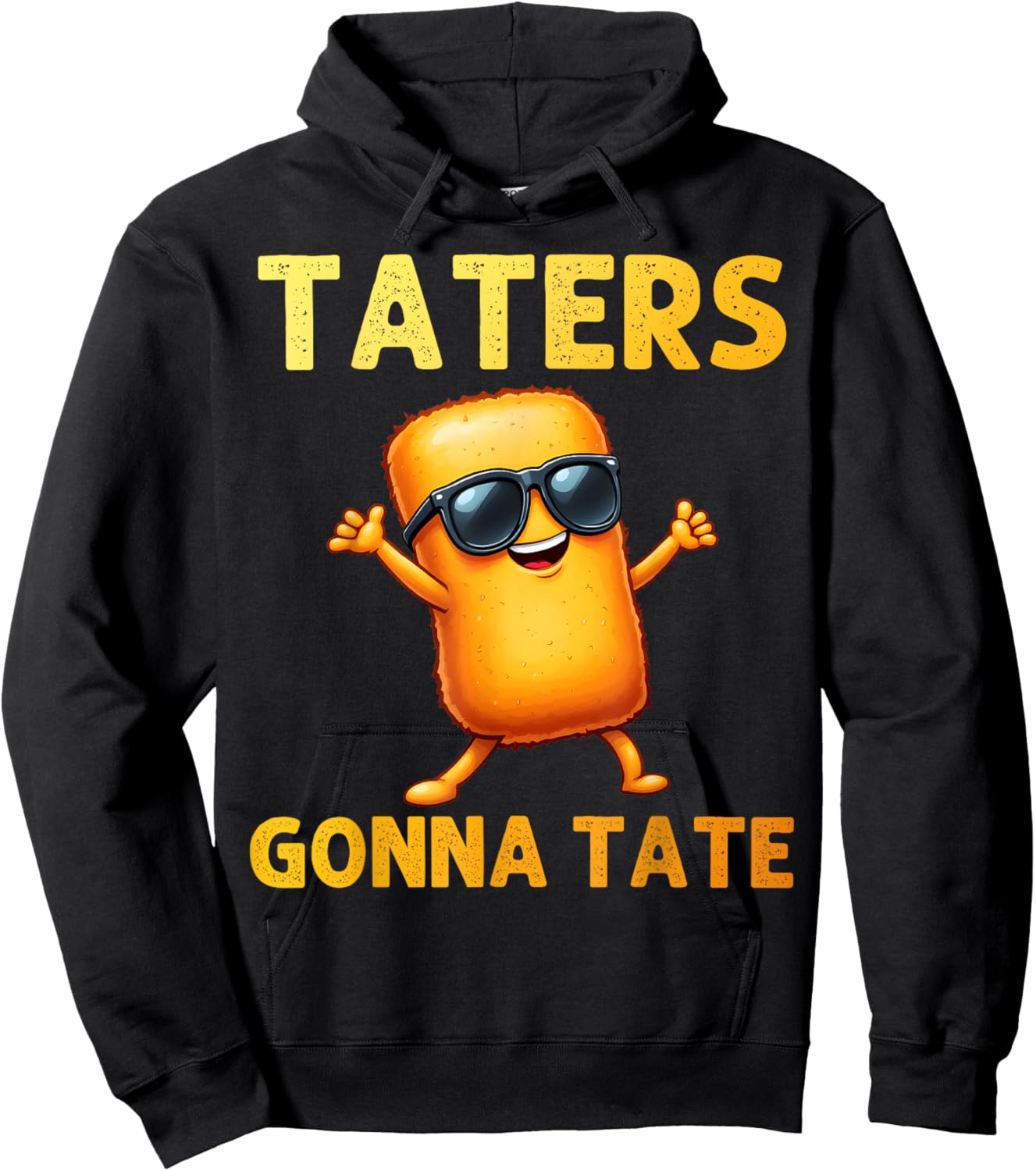 Best Tater Tot Art Women Kids Potato Tater Tot Lover Hoodie - Hoodie | Black
