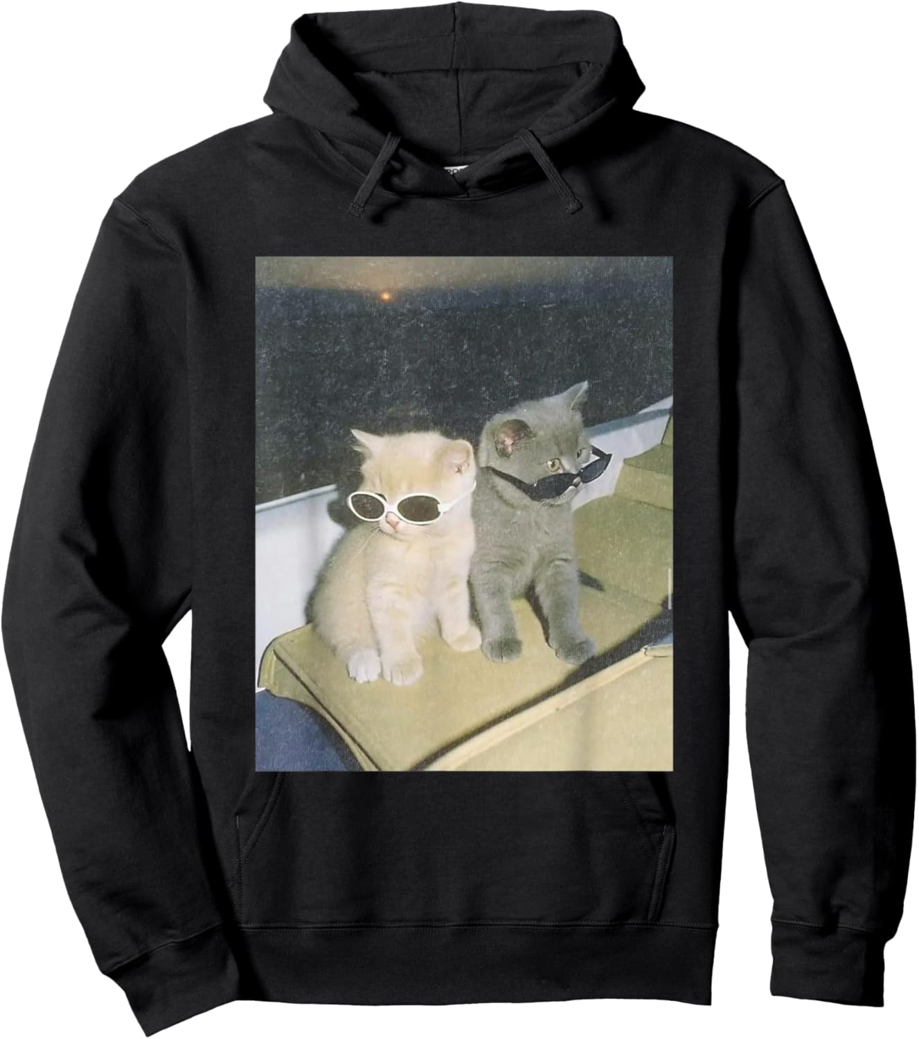 T-Shirt Hoodie - Hoodie | Black
