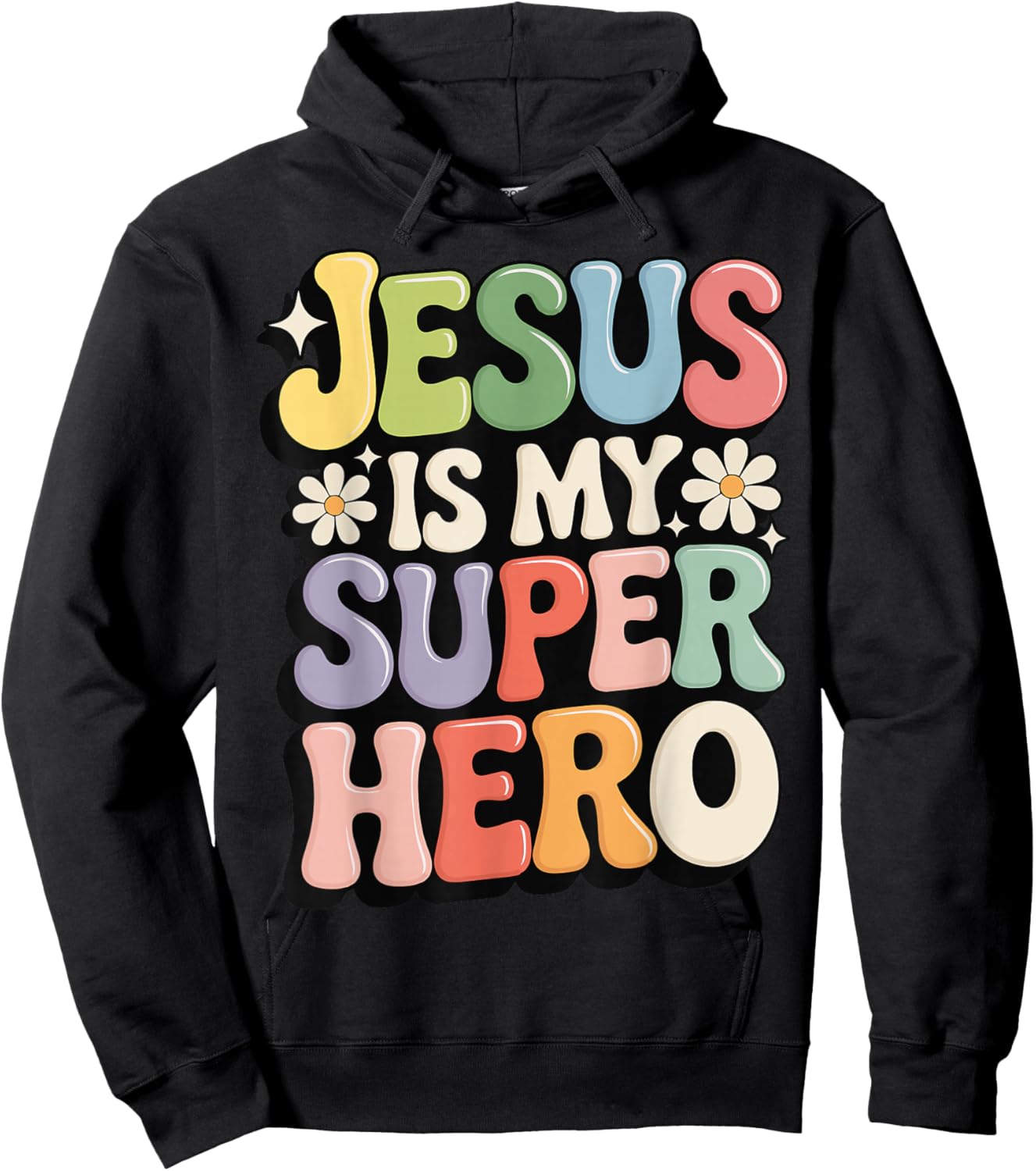 Jesus is My Superhero Hoodie - Hoodie | Black