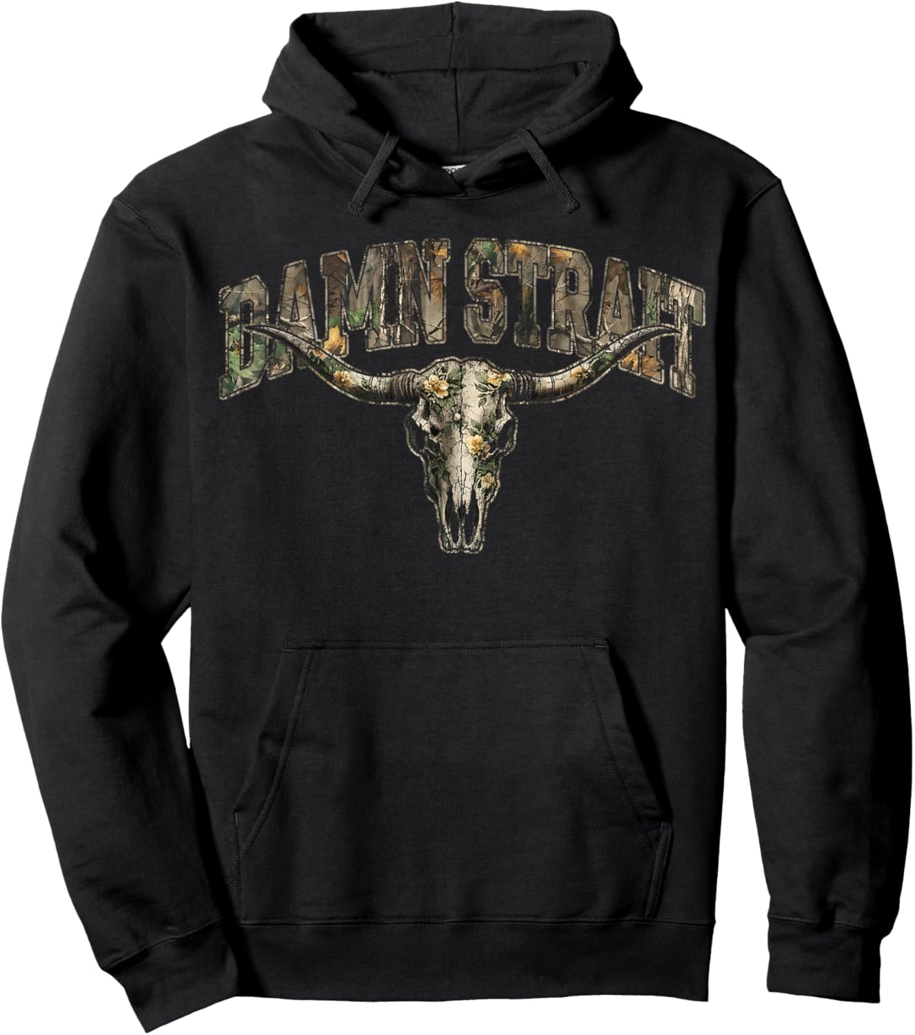 Vintage Damn Strait Pride Name Gifts Women Kids Hoodie - Hoodie | Black