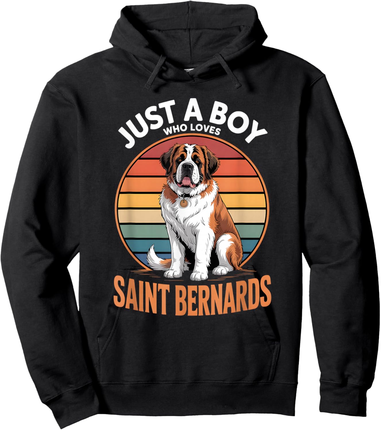 Boys Saint Bernard Hoodie - Hoodie | Black